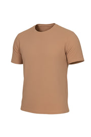 Structured Lycra Round Neck T-Shirt