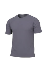 Structured Lycra Round Neck T-Shirt
