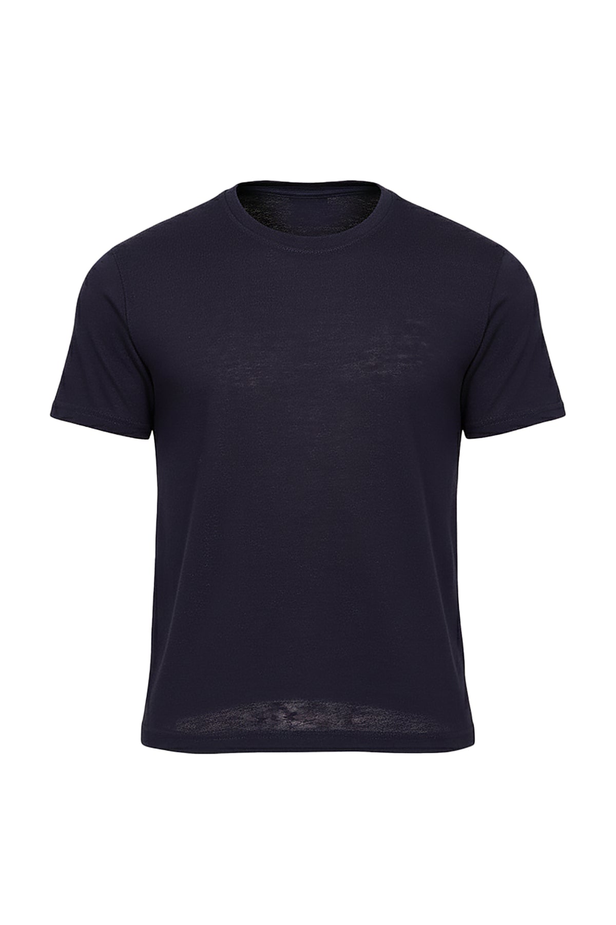 Linen Short Sleeve Round Neck T-Shirt