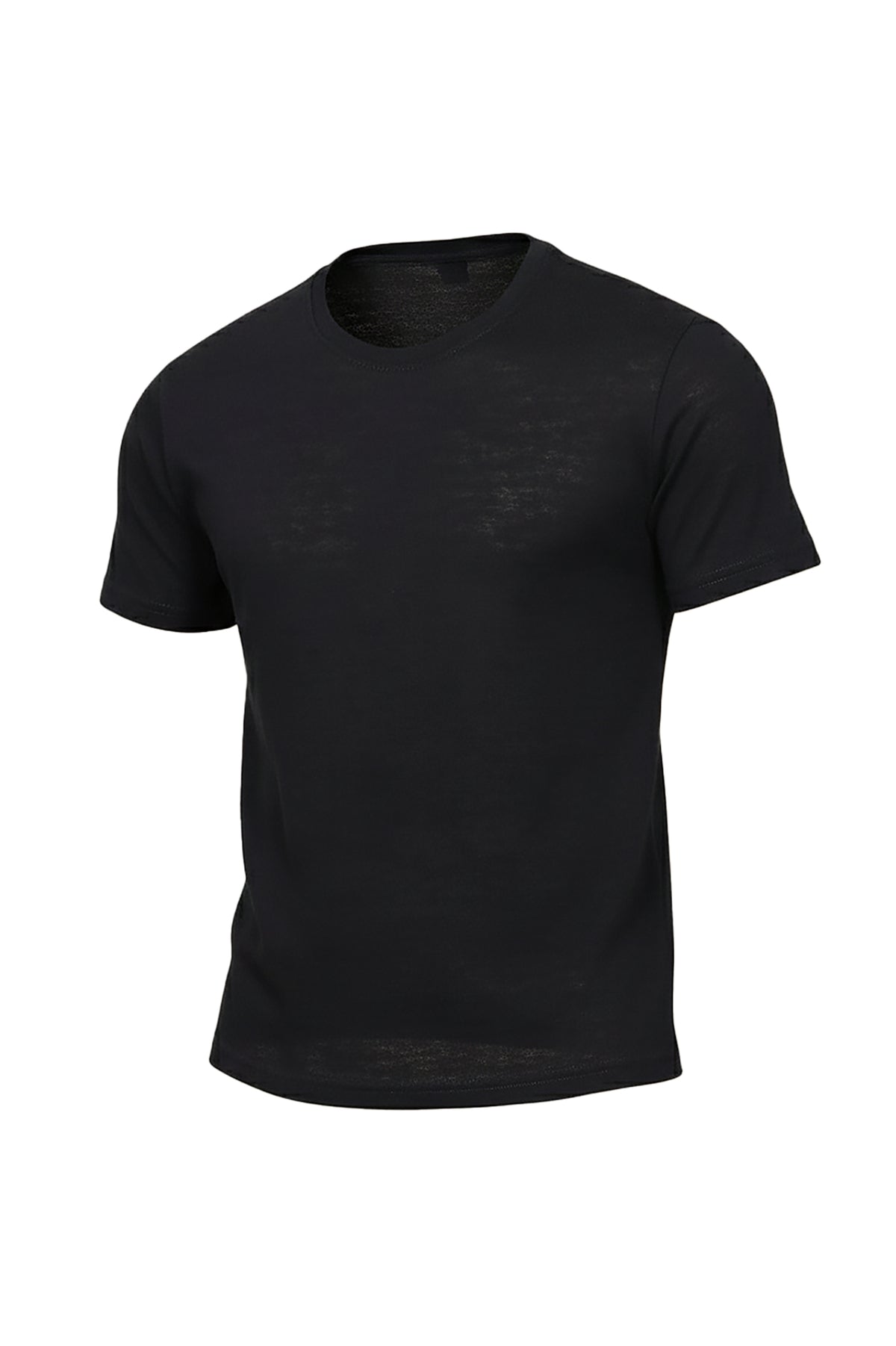 Linen Short Sleeve Round Neck T-Shirt