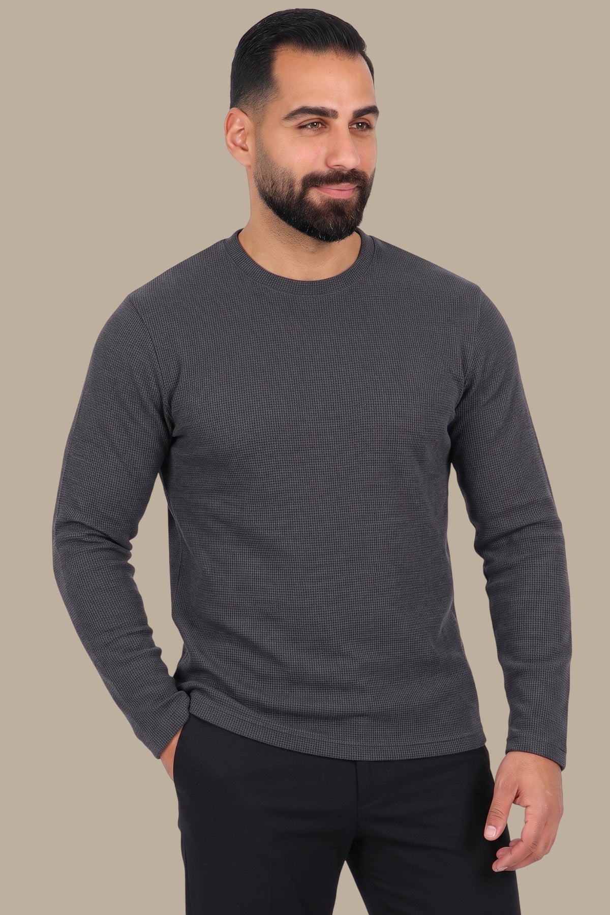 Grey Fleece Top