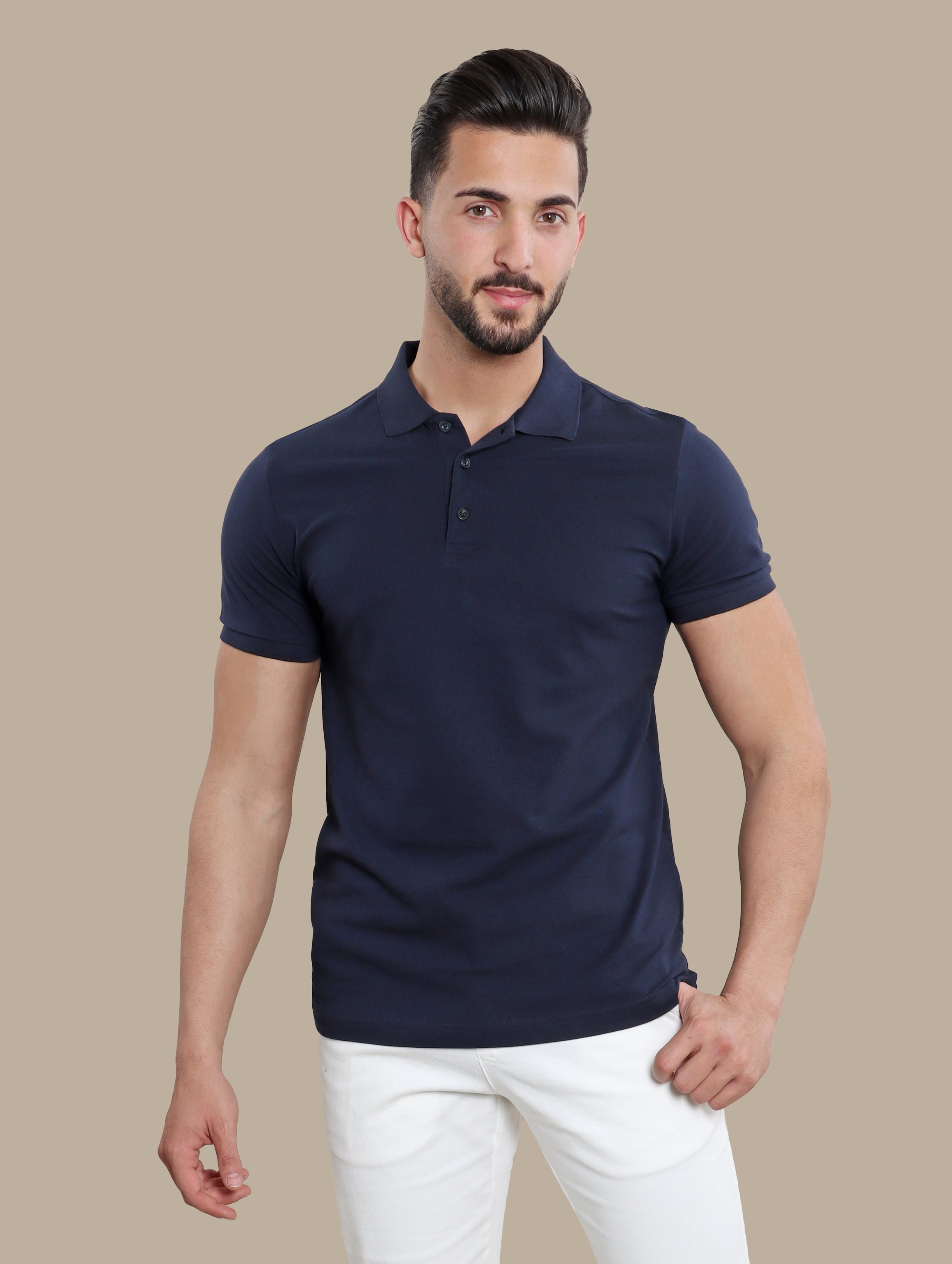 Navy Polo: Basic Piquet