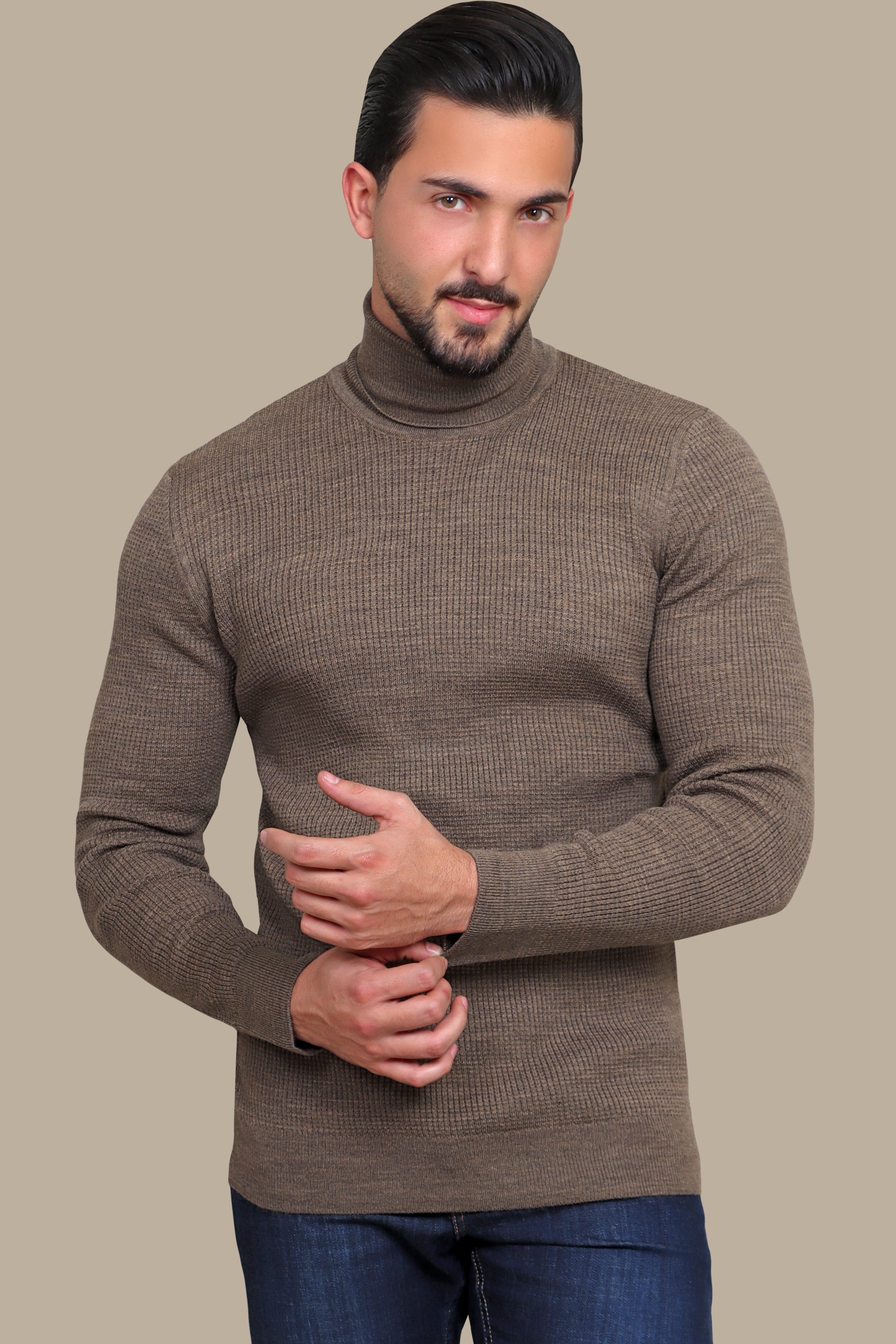 Structured Turtle Neck Sweater