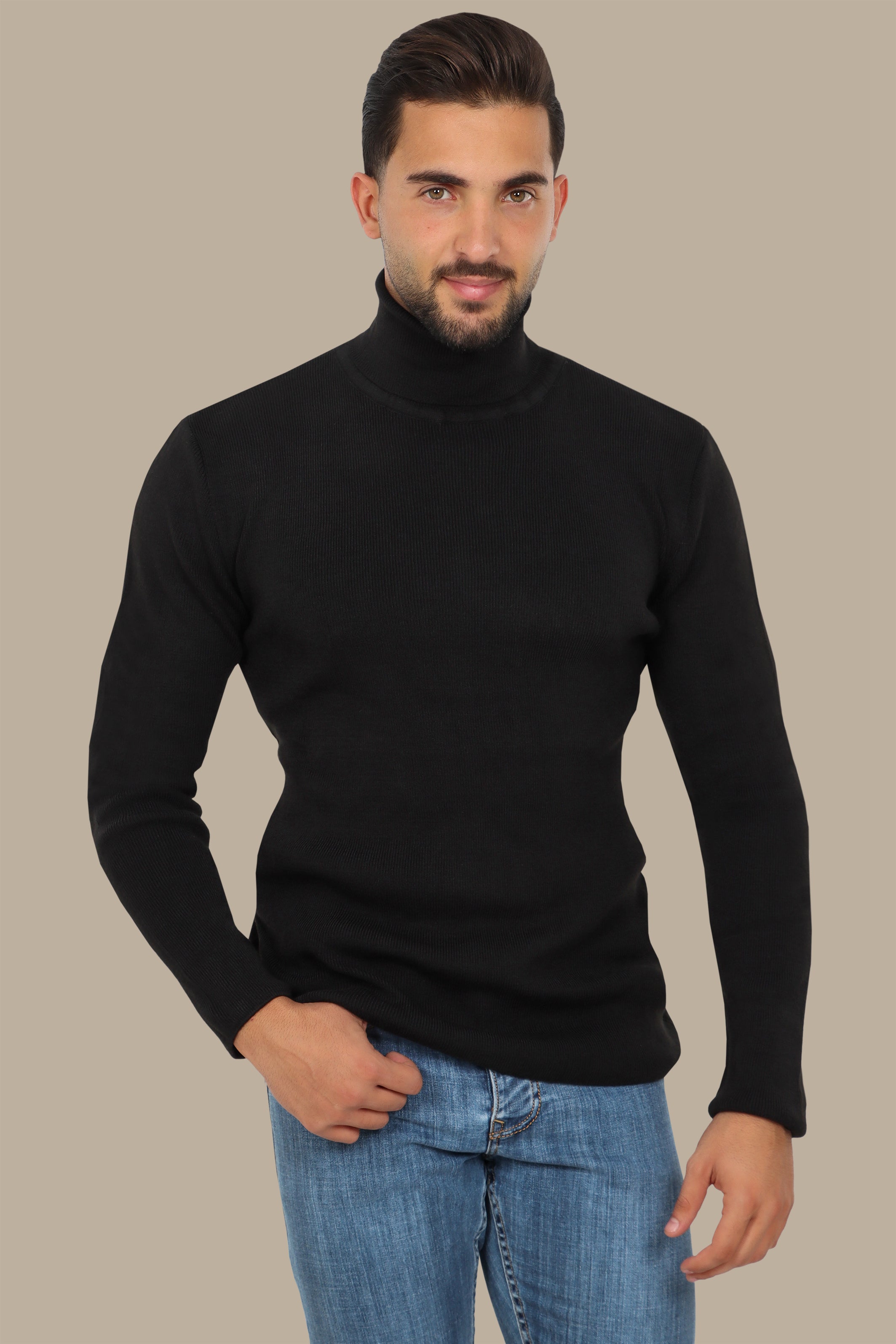 Black Turtleneck Sweater