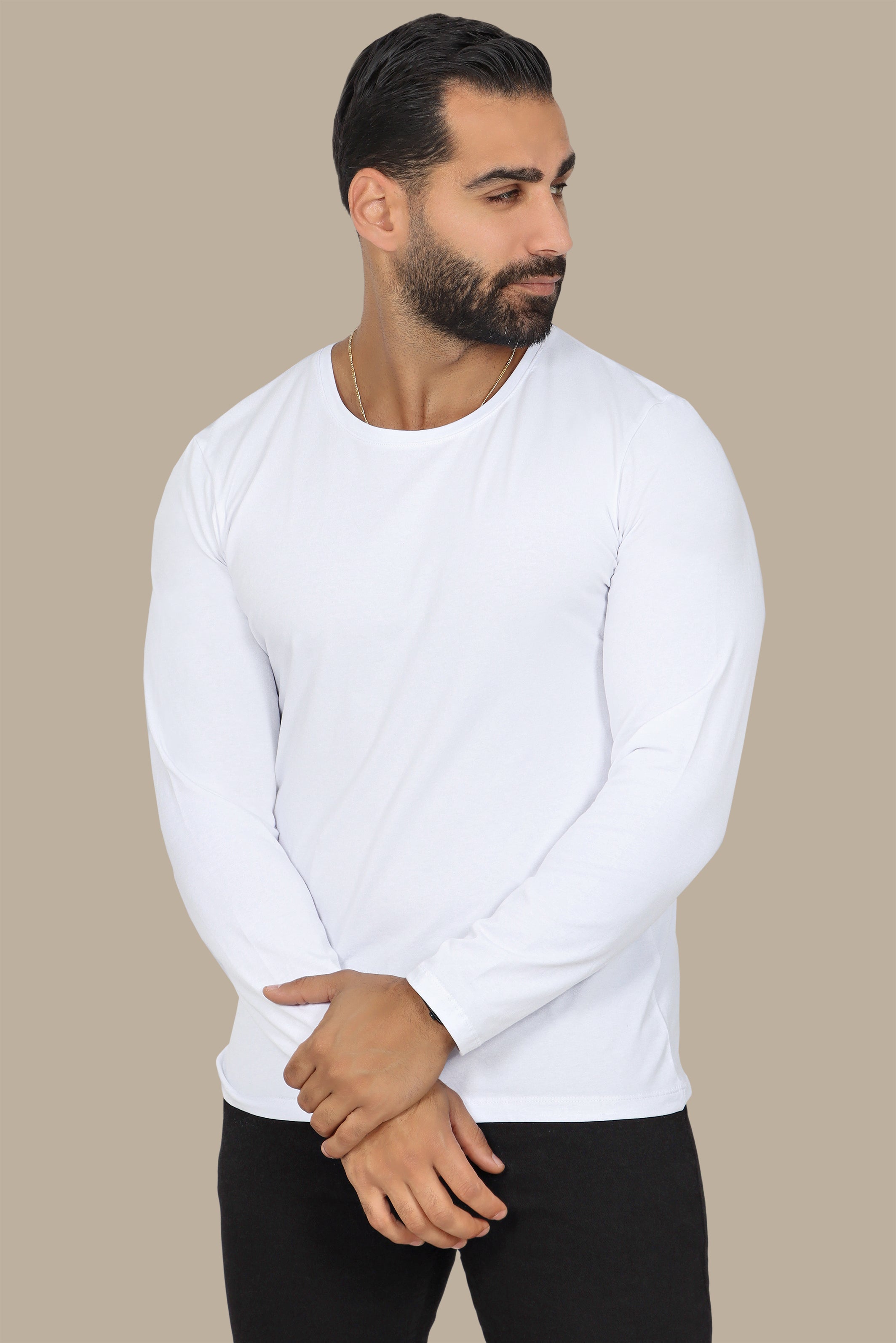 White Long Sleeve Top