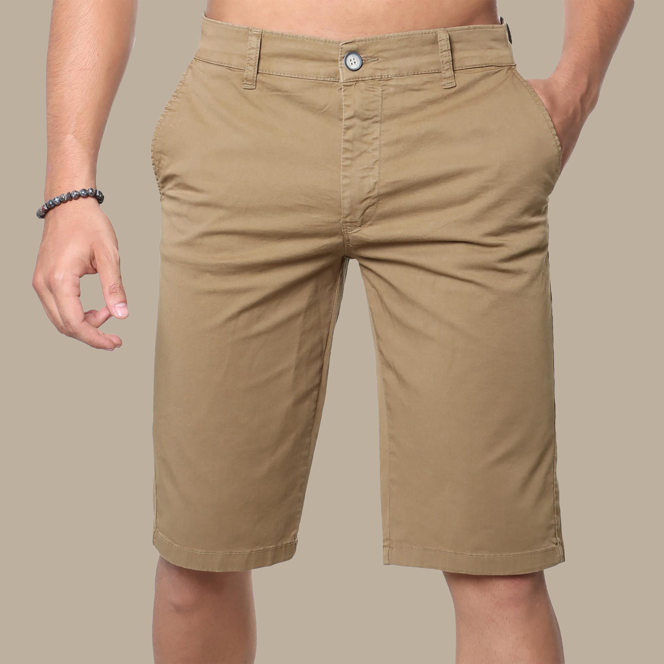 Short Chino Plain Slim | Brown