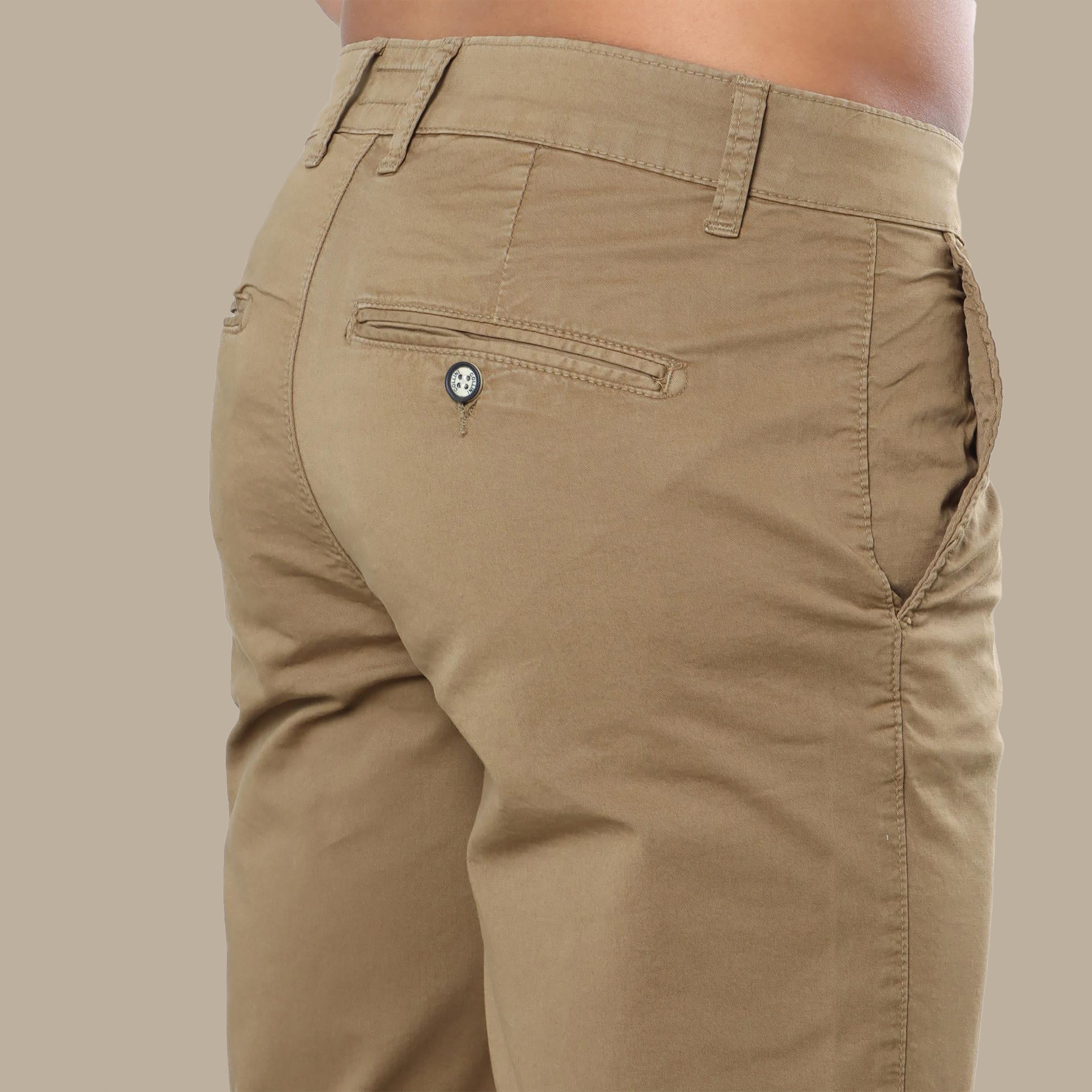 Short Chino Plain Slim | Brown