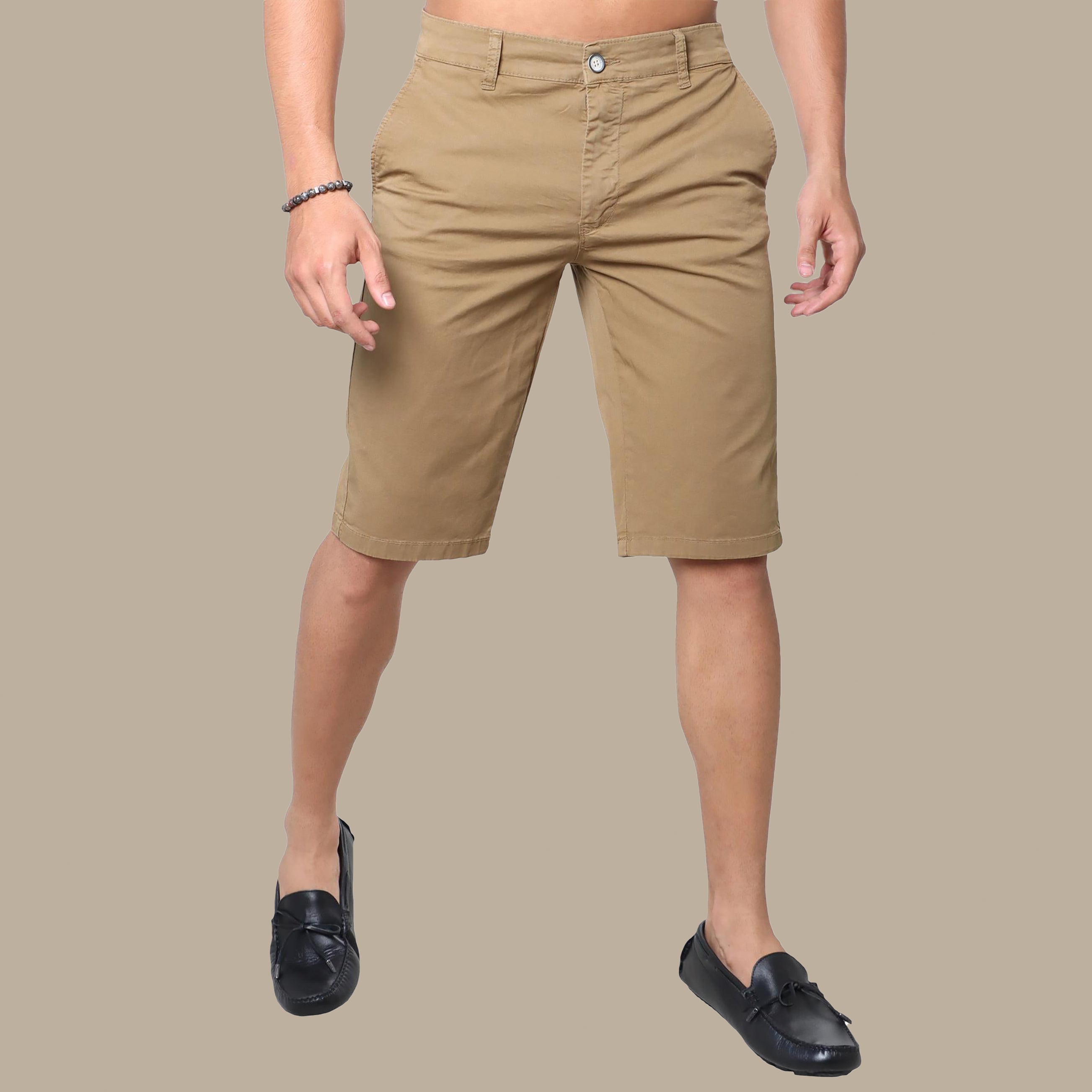 Short Chino Plain Slim | Brown