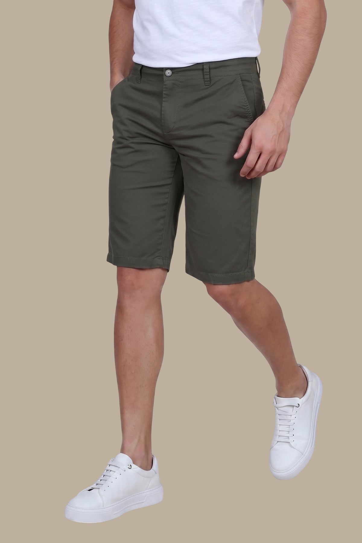 Plain Slim Chino Short