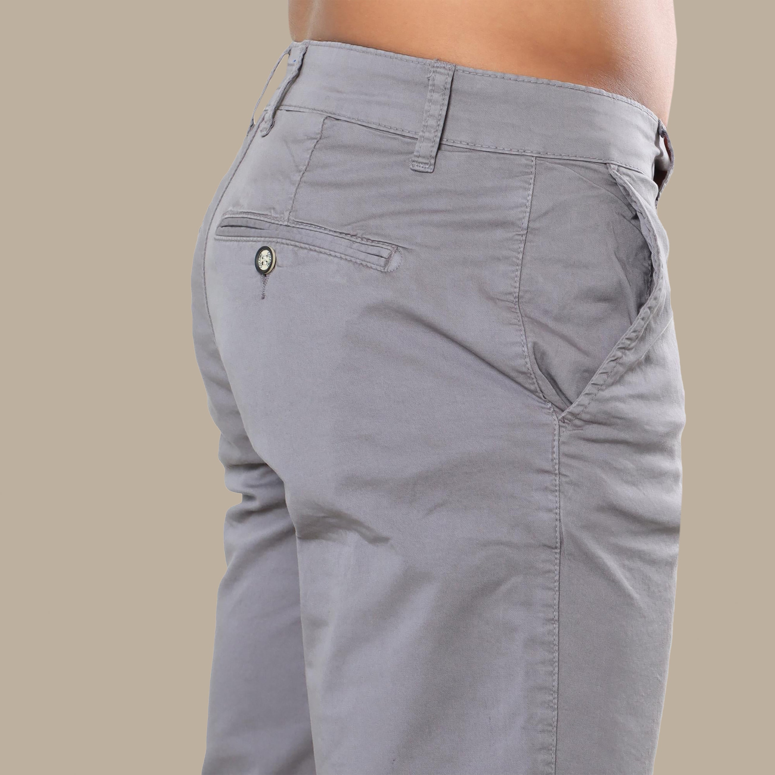 Short Chino Plain Slim | Dark Grey