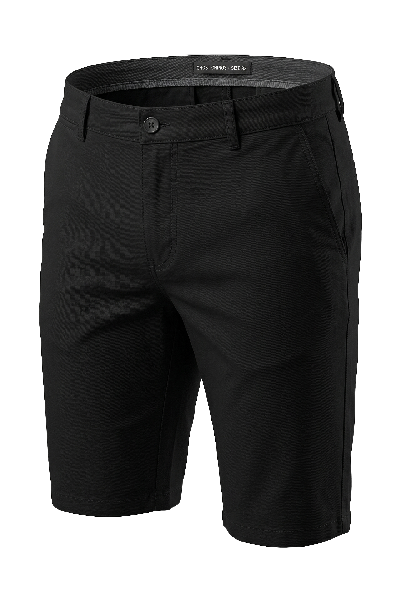 Short Chino Plain Slim Fit | Black