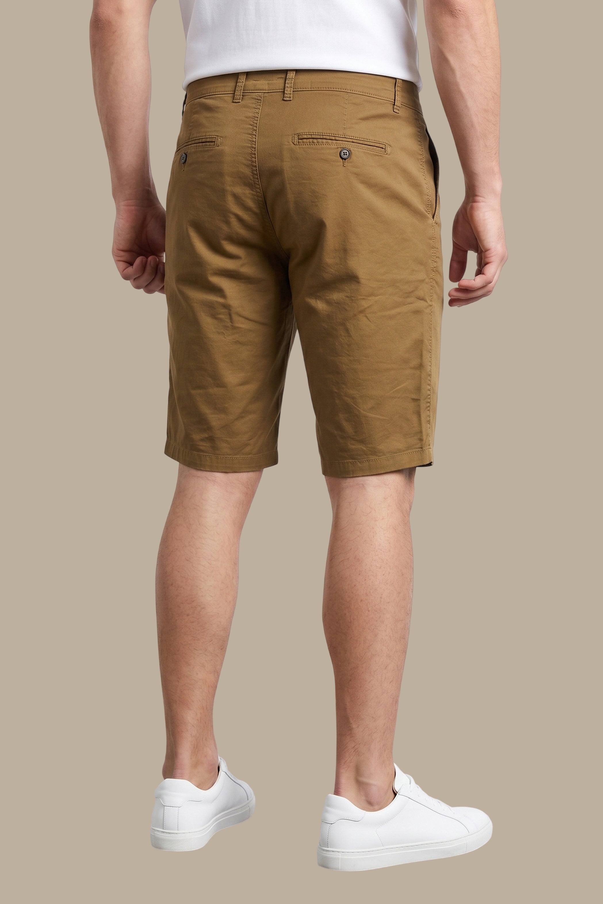 Short Chino Plain Regular – Camel