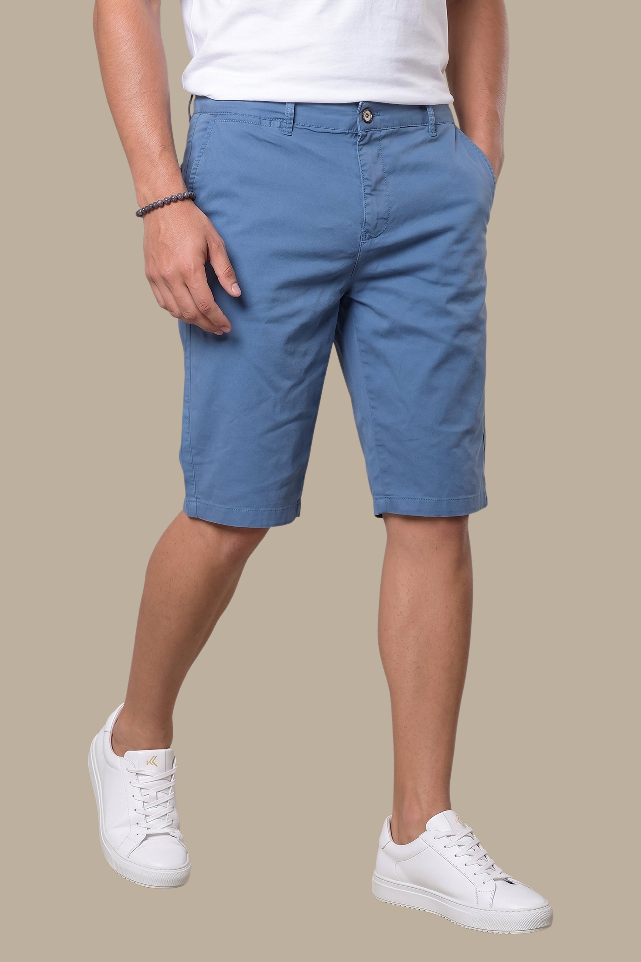 Short Chino Plain Regular | Light Blue