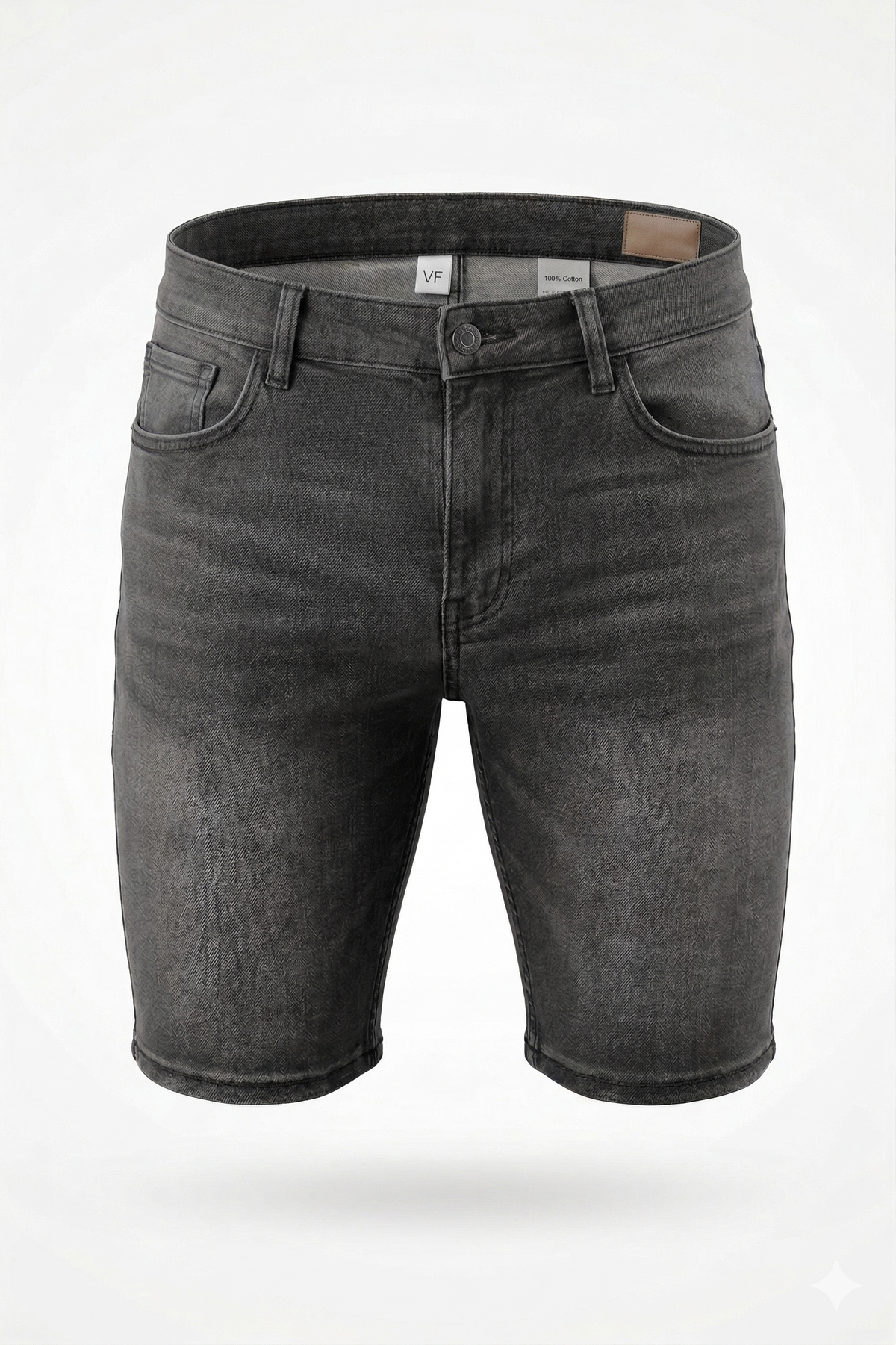 Plain Denim Shorts
