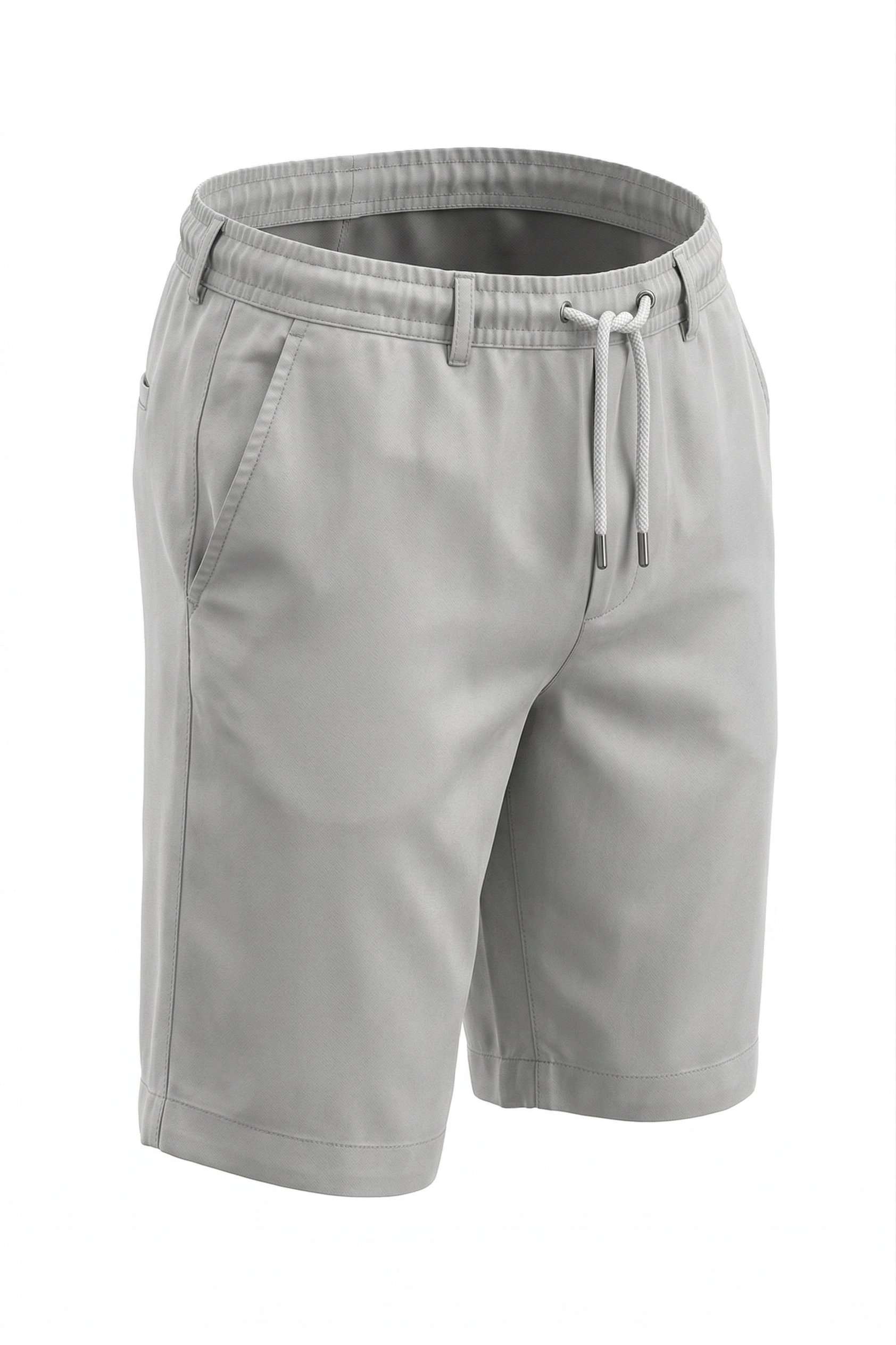 Short Tencel With Elastic Band | Light Beige