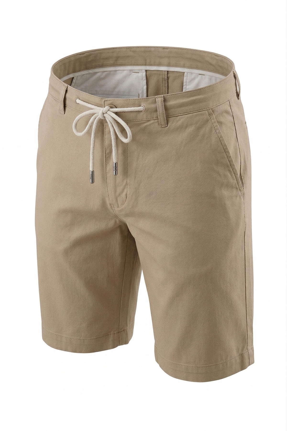 Tencel Shorts with Elastic Waistband