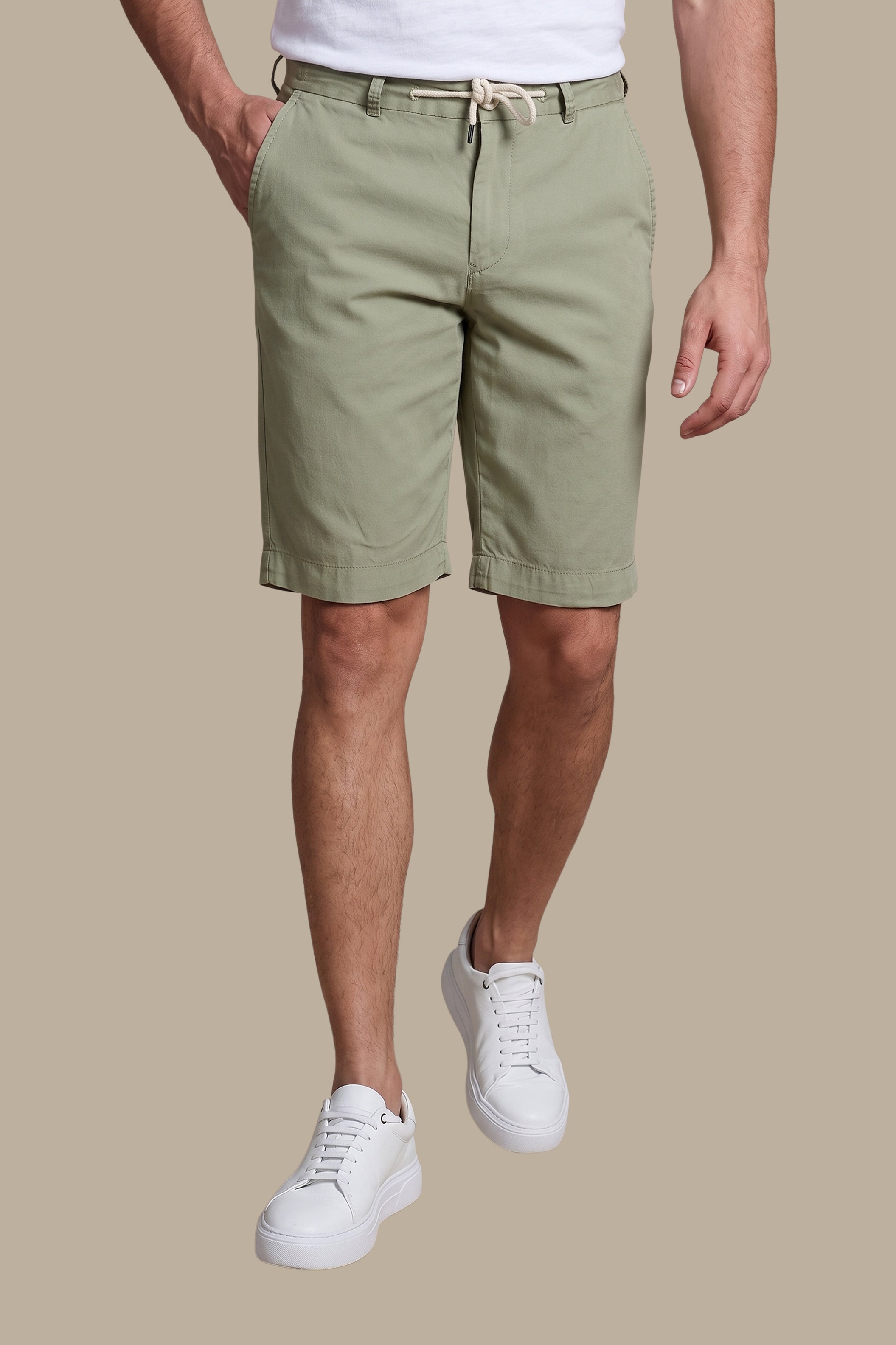 Short Tencel With Elastic Band | Olive