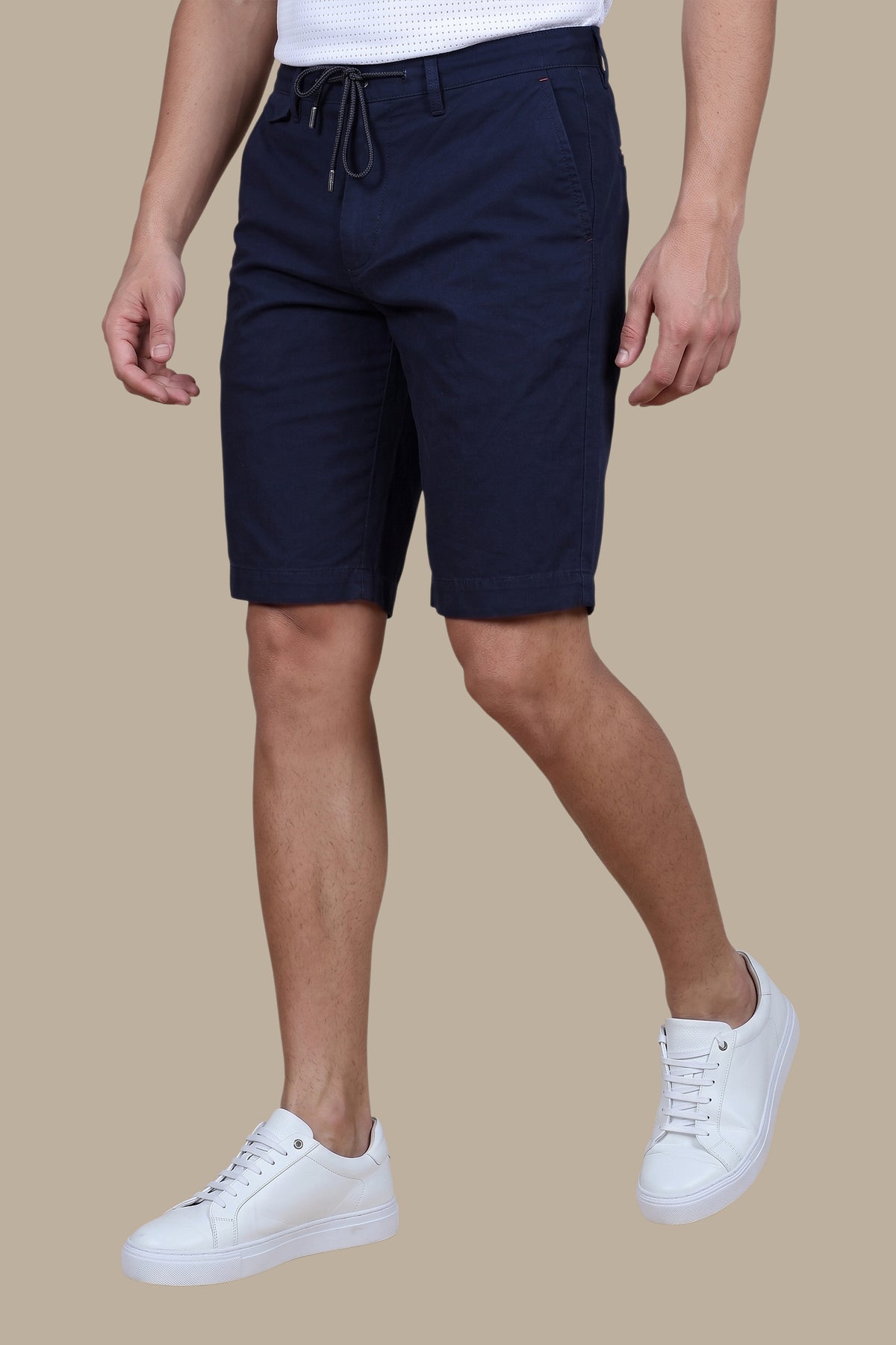 Tencel Shorts with Elastic Waistband