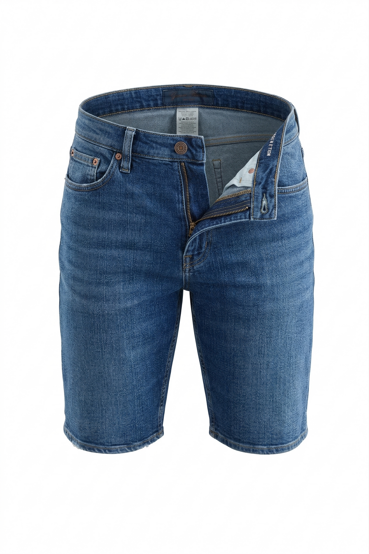 Blue Tie-Dye Short Denim