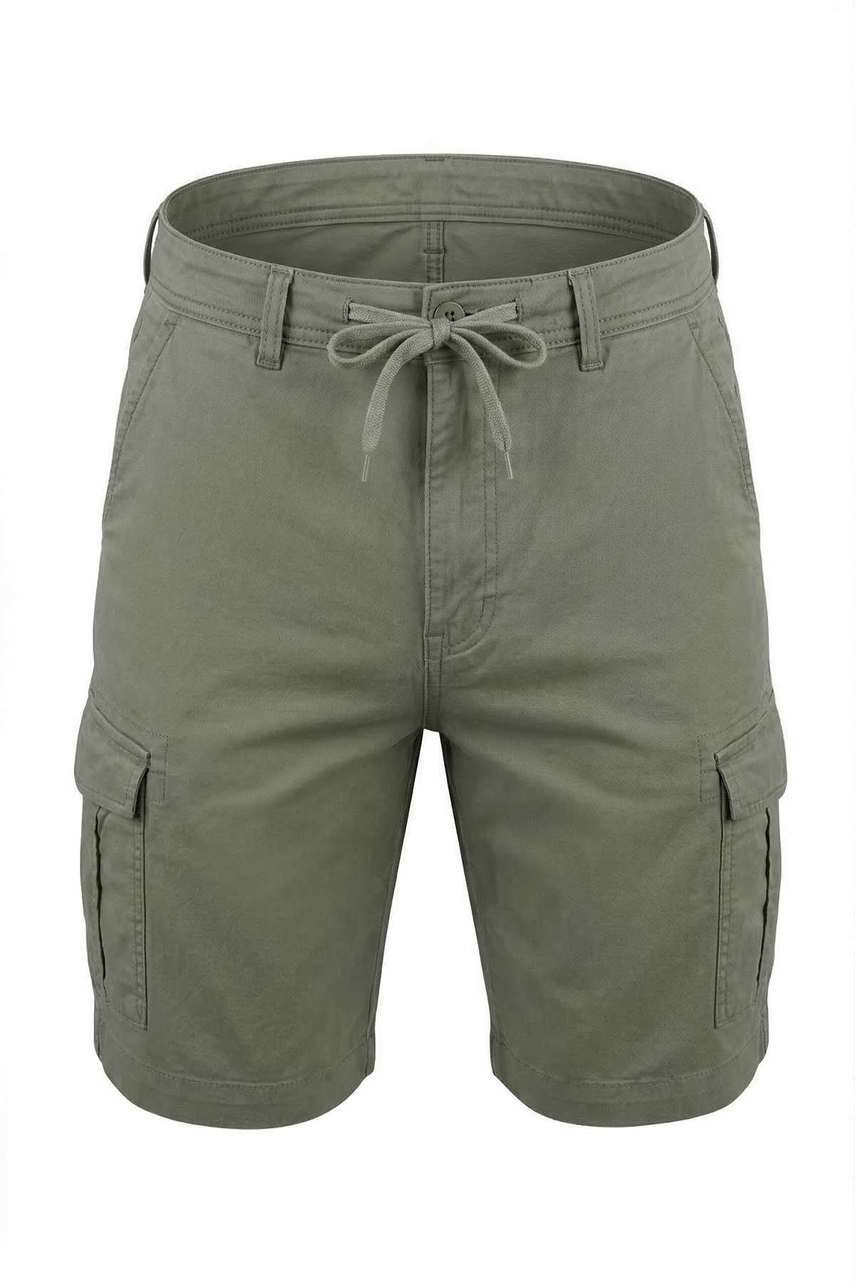 Olive Regular-Fit Cargo Shorts