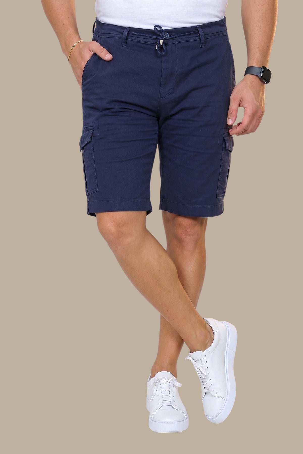Navy Regular Cargo Shorts