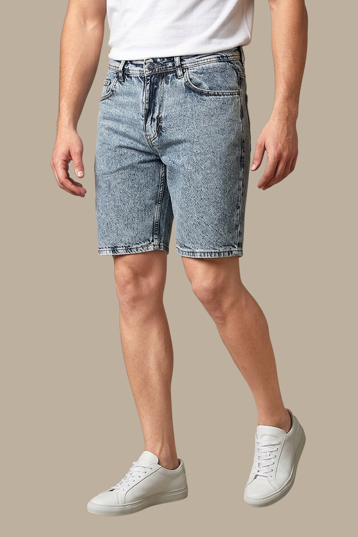 Navy Delavé Snow White Boyfriend Shorts