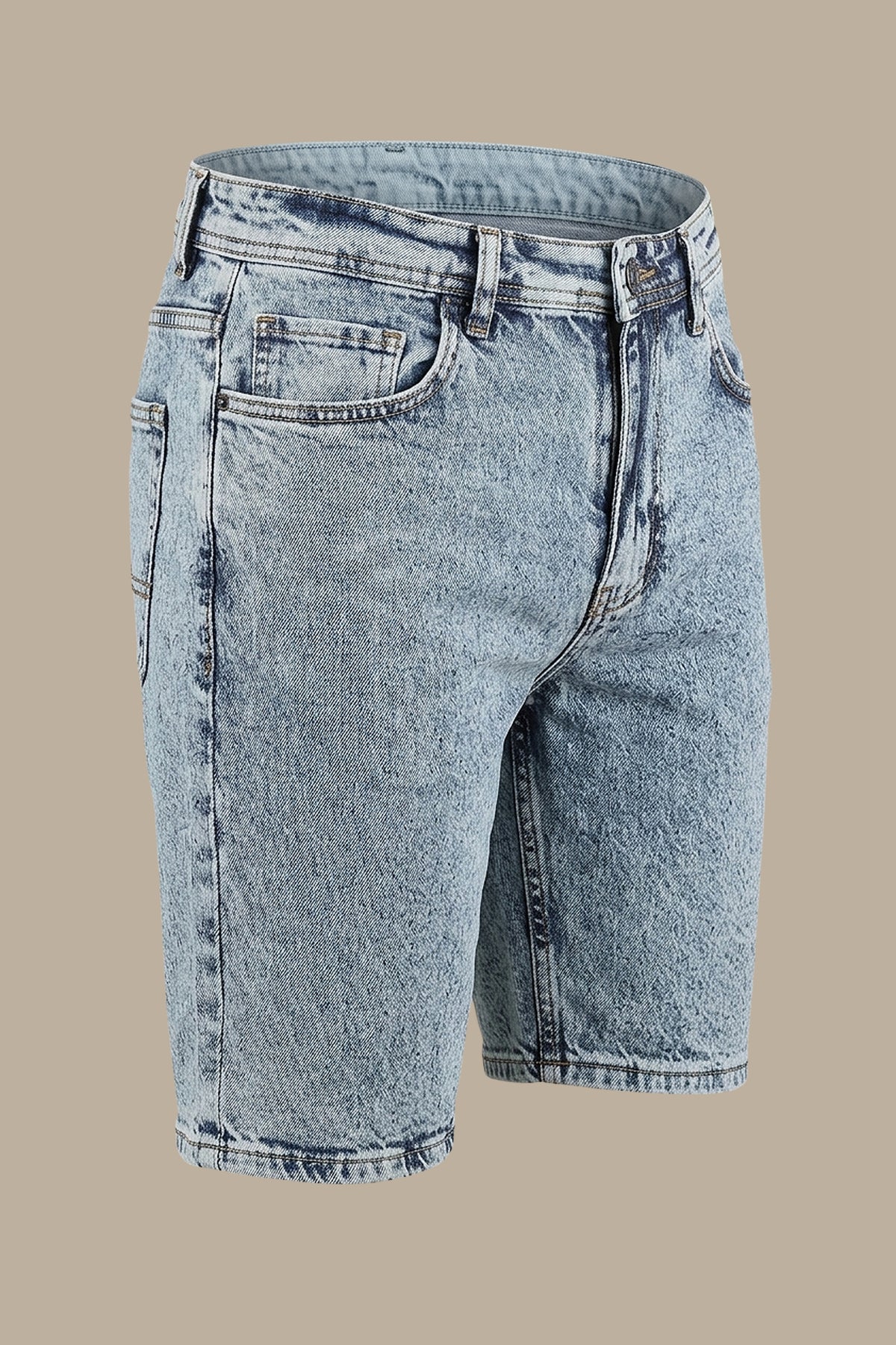 Navy Delavé Snow White Boyfriend Shorts