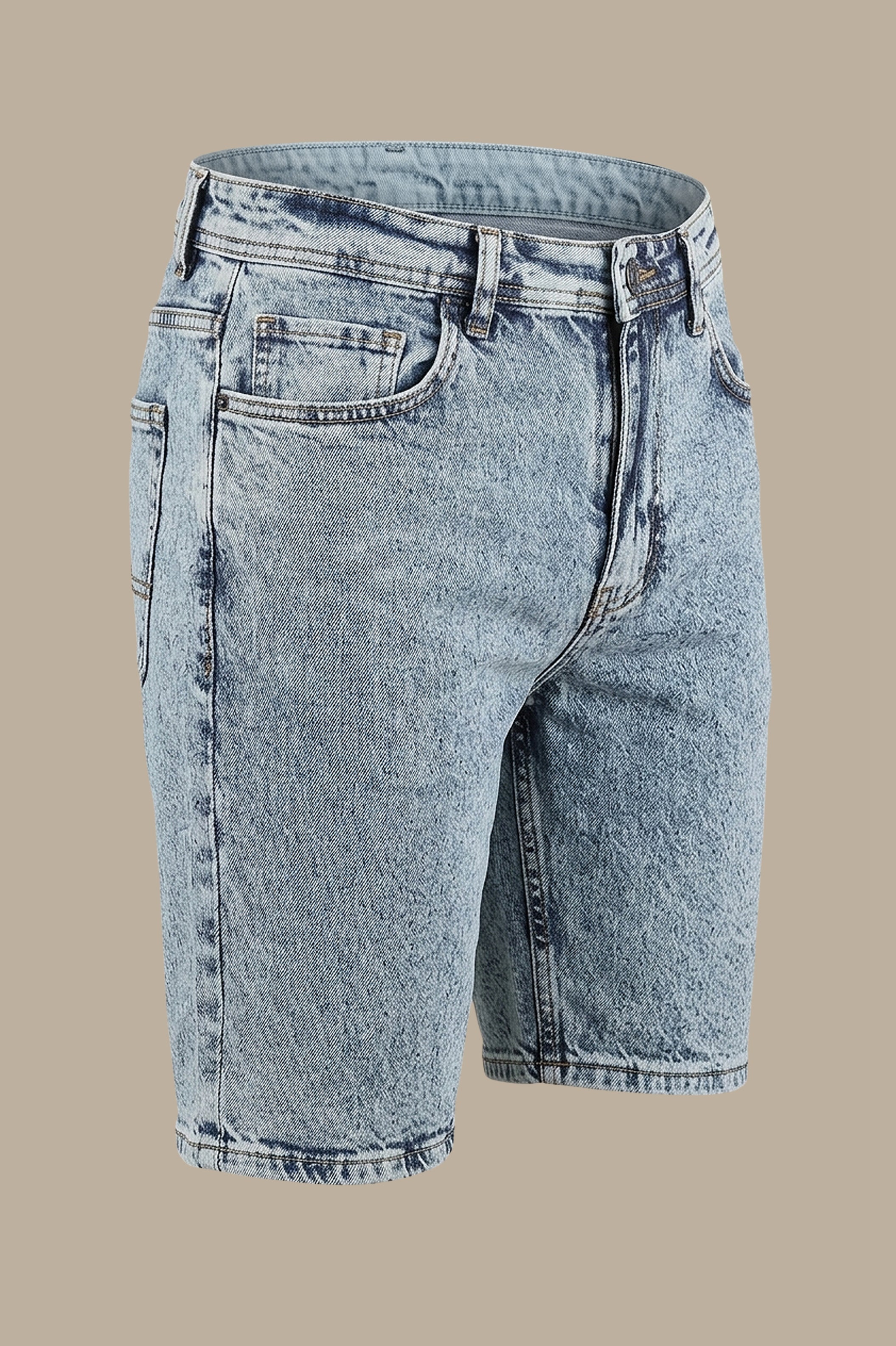 Navy Delavé Snow White Boyfriend Shorts