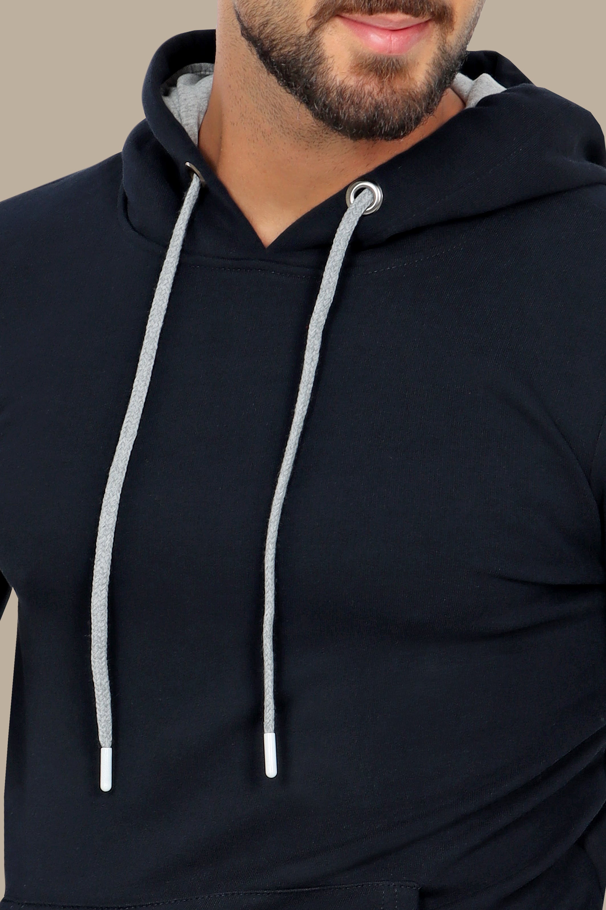 Nautical Ease: Navy Basic Hoodie for Casual Comfort