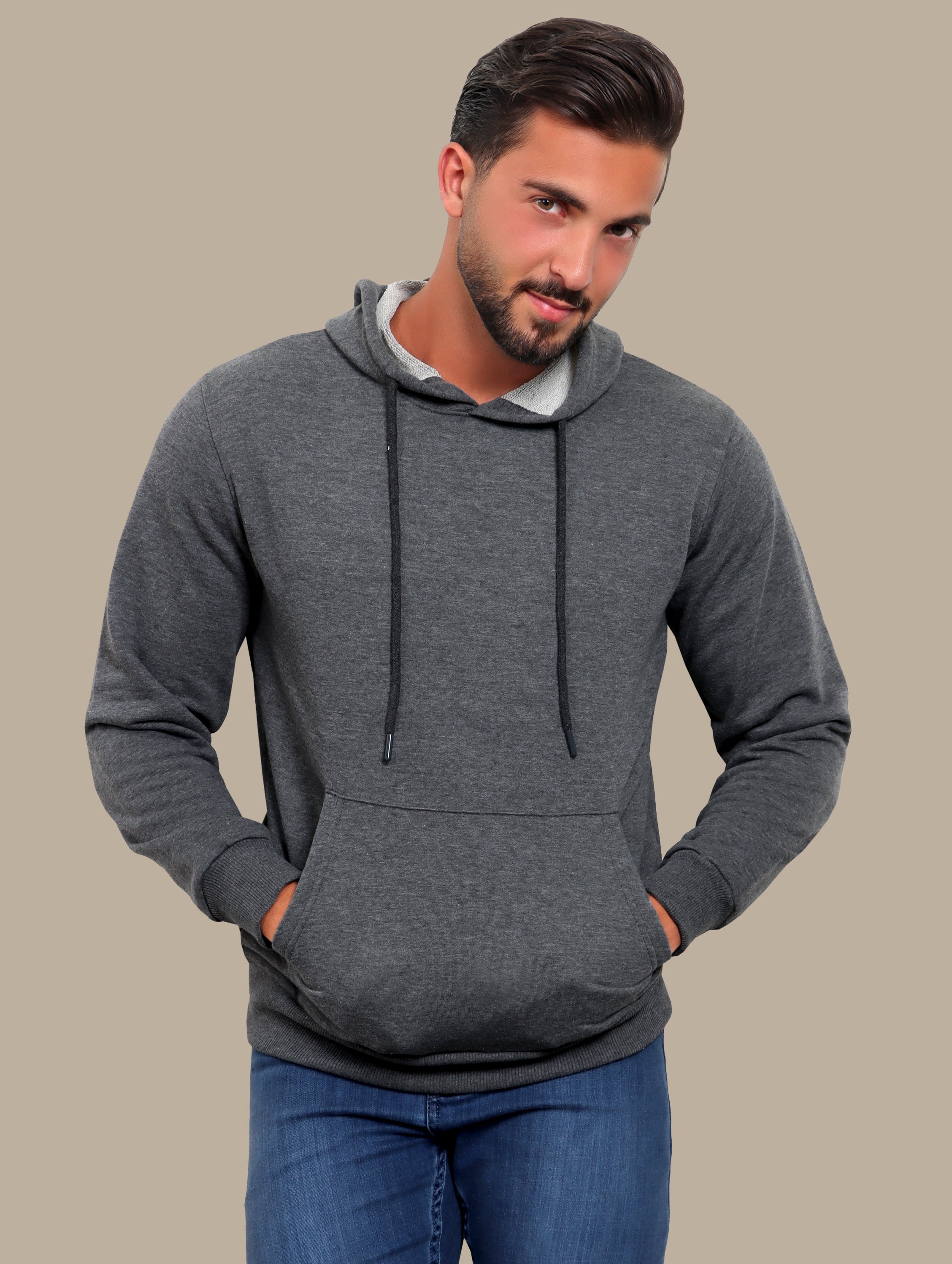 Urban Utility: Dark Gray Hoody with Pockets