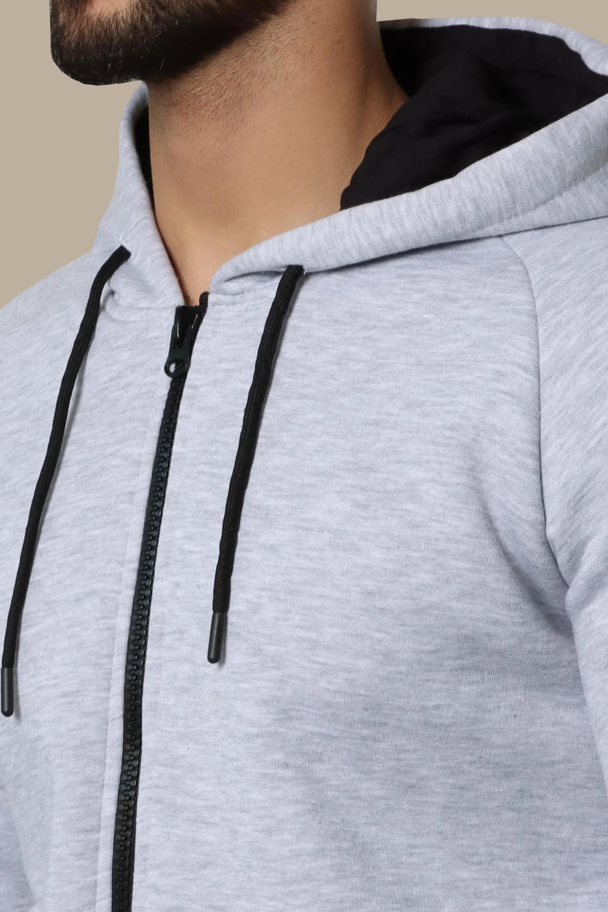 Sweatshirt Hooded Fleece | Grey