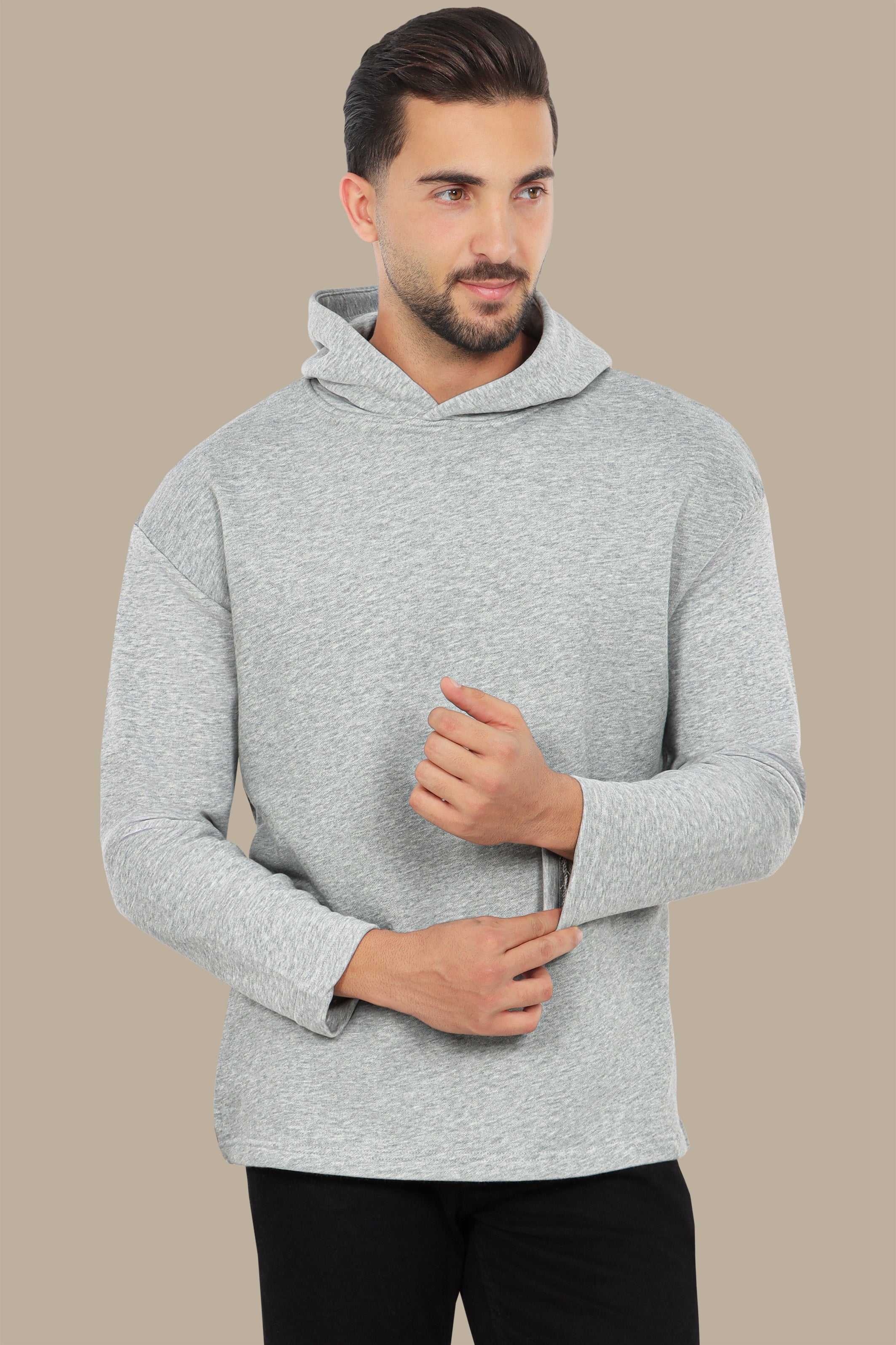 Essential Comfort Grey Basic Sweatshirt Hoodie