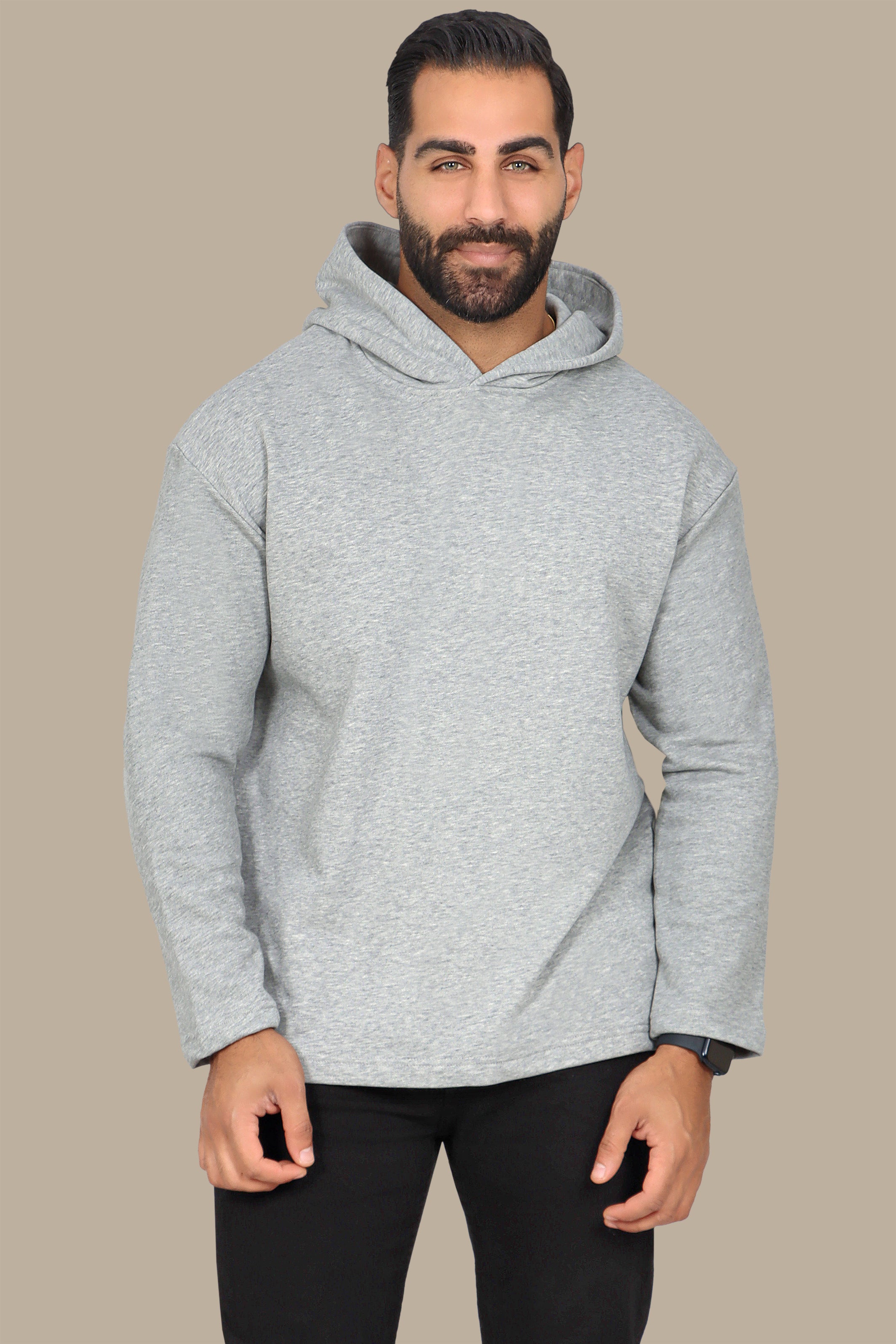 Essential Comfort Grey Basic Sweatshirt Hoodie