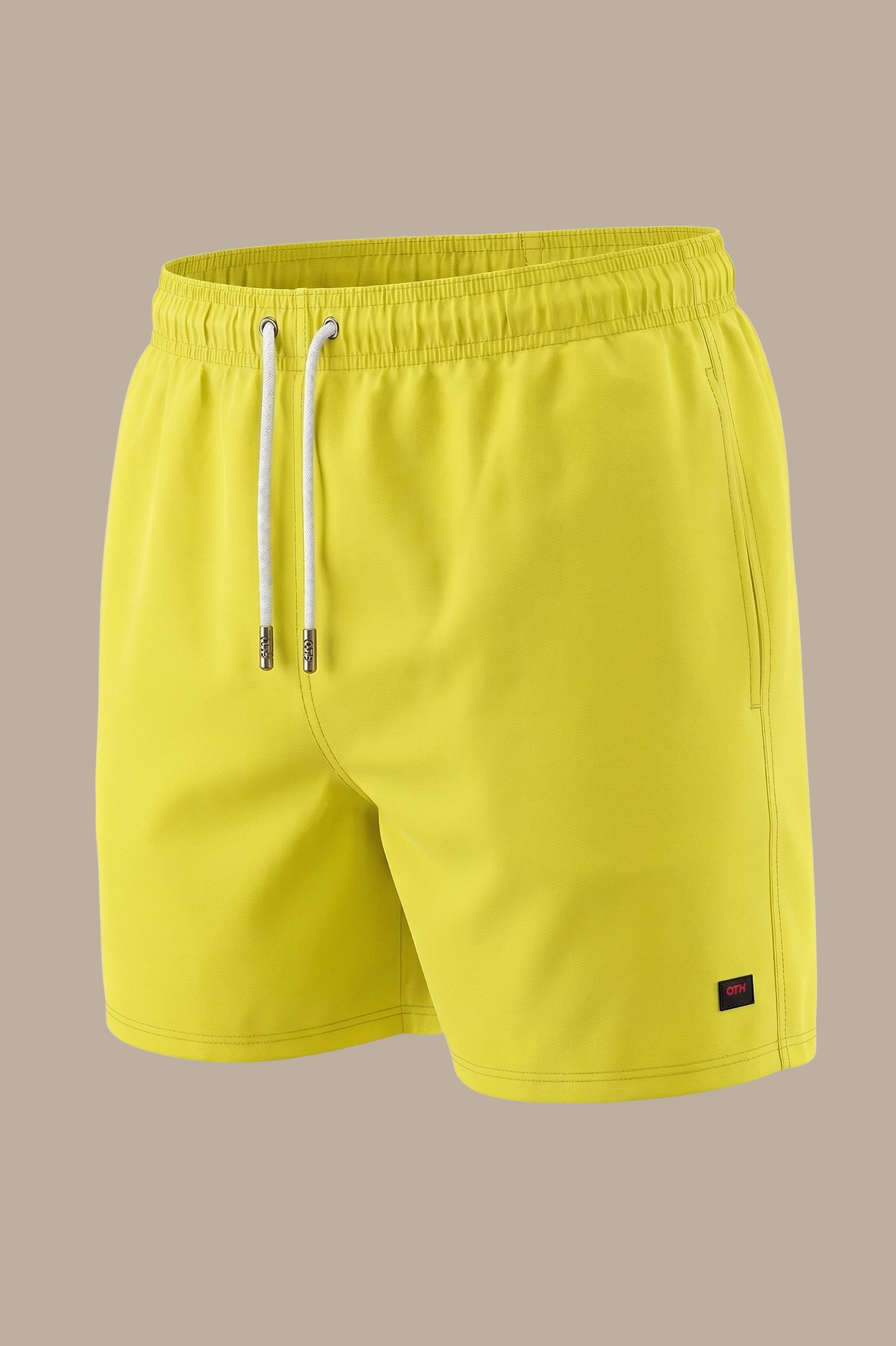 Yellow Plain Swimwear