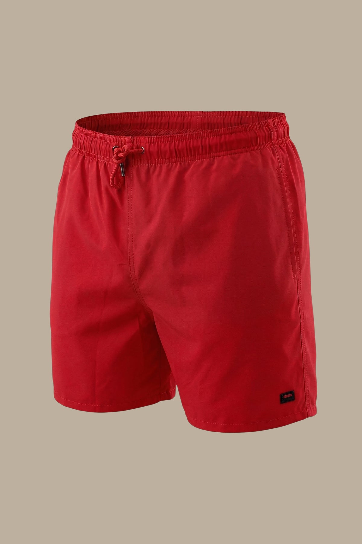 Red Plain Swimwear