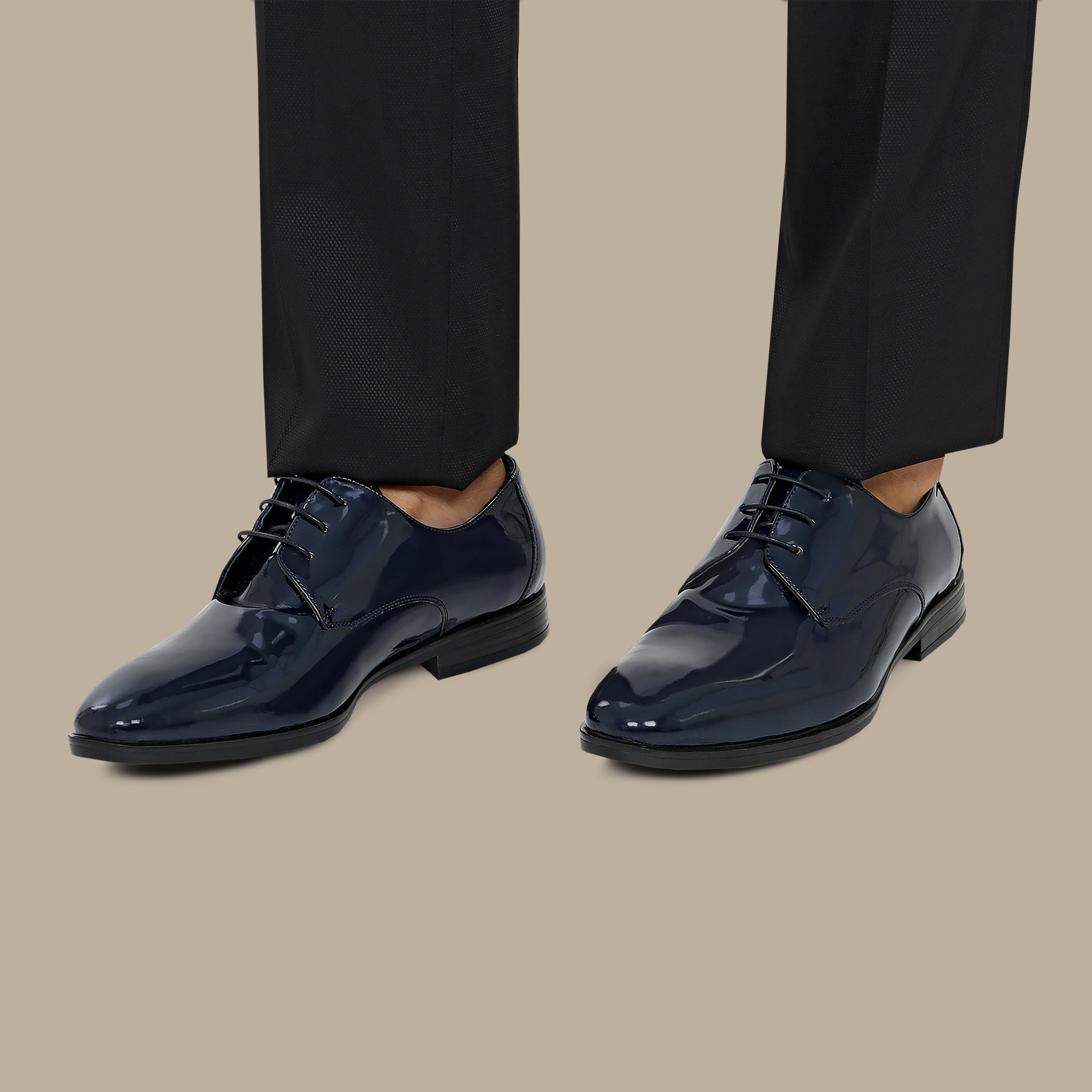 Navy Classic Basic Shiny Shoes