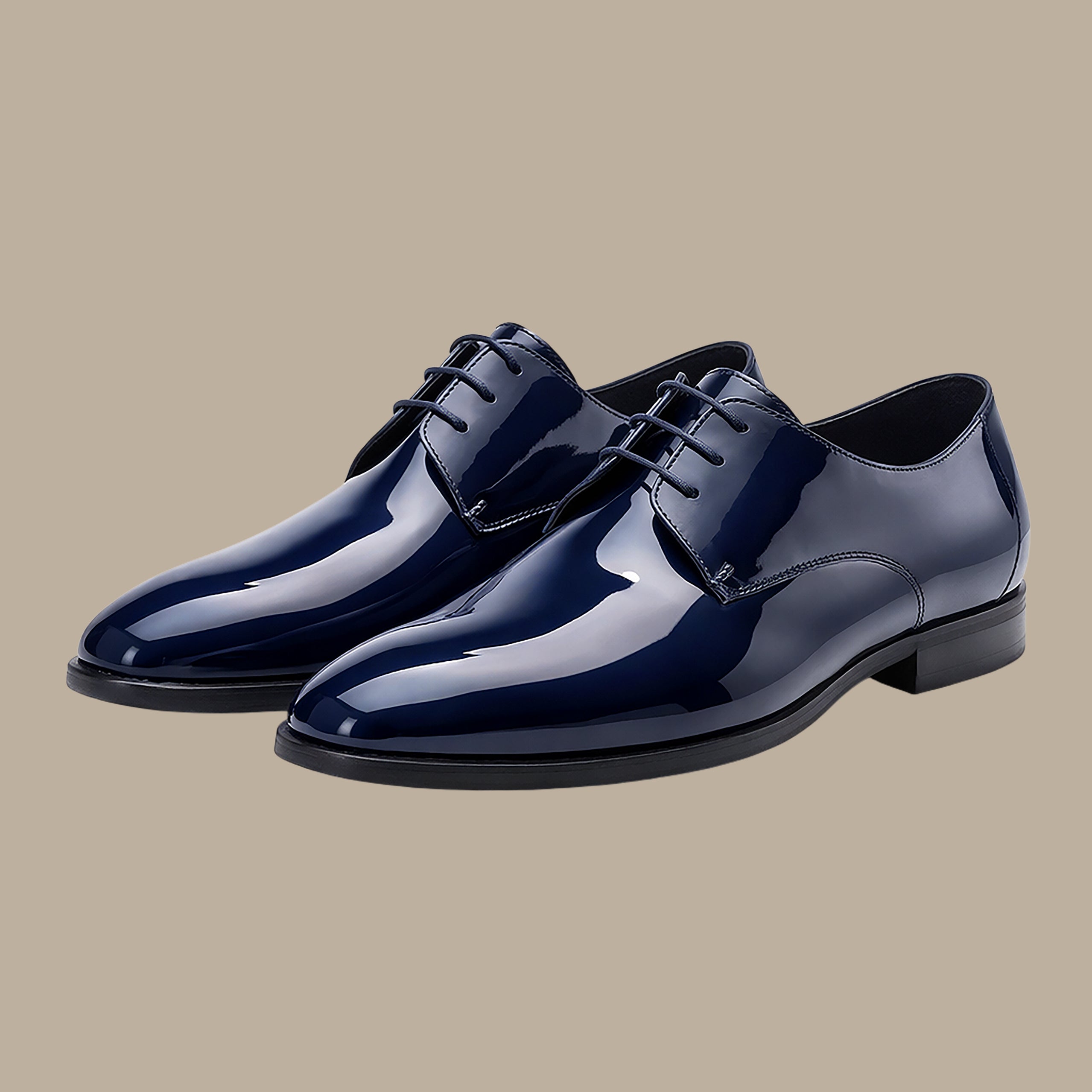 Navy Classic Basic Shiny Shoes