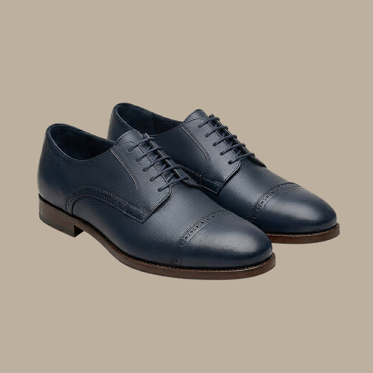 Navy Classic Oxford Shoes