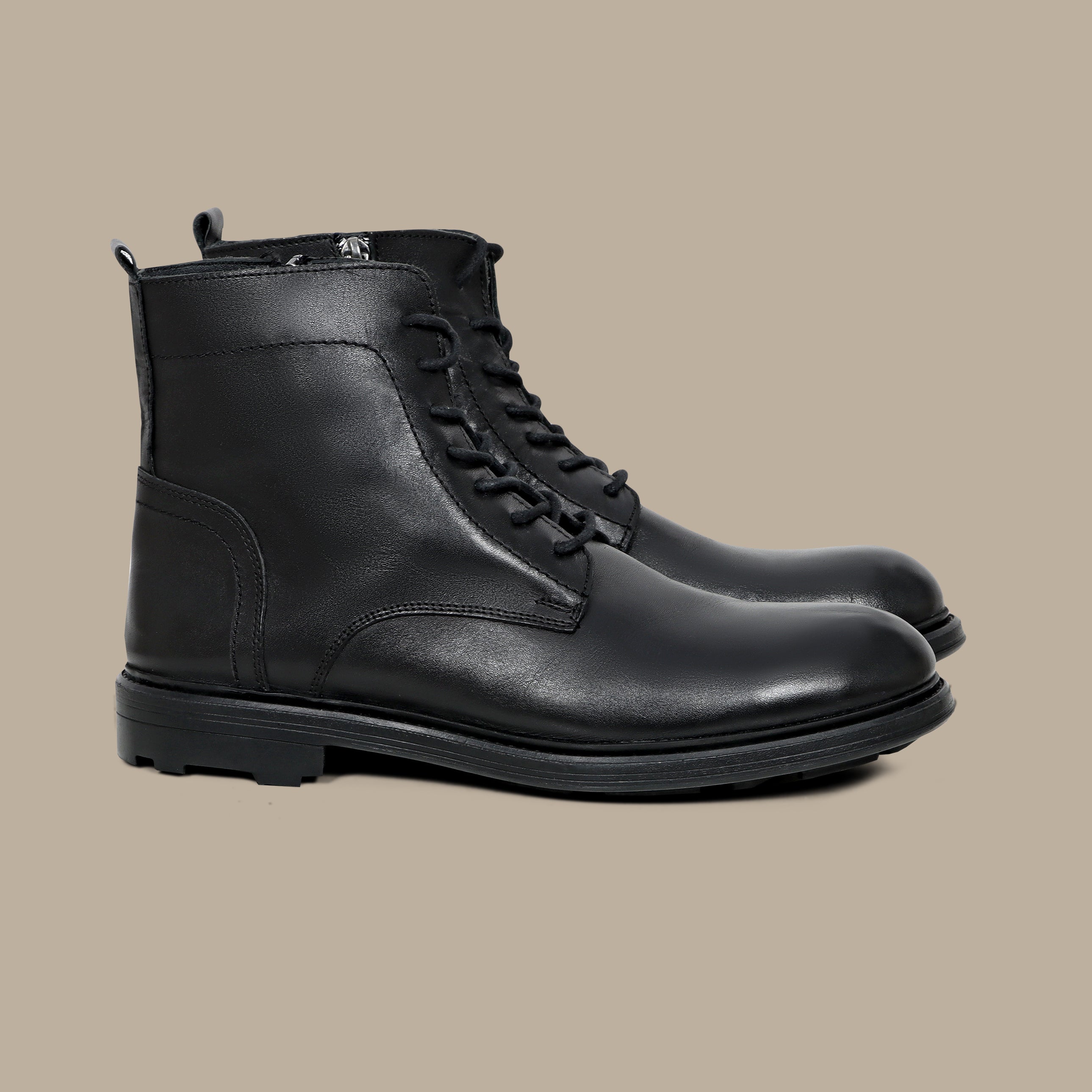 Classic Plain Black Boots