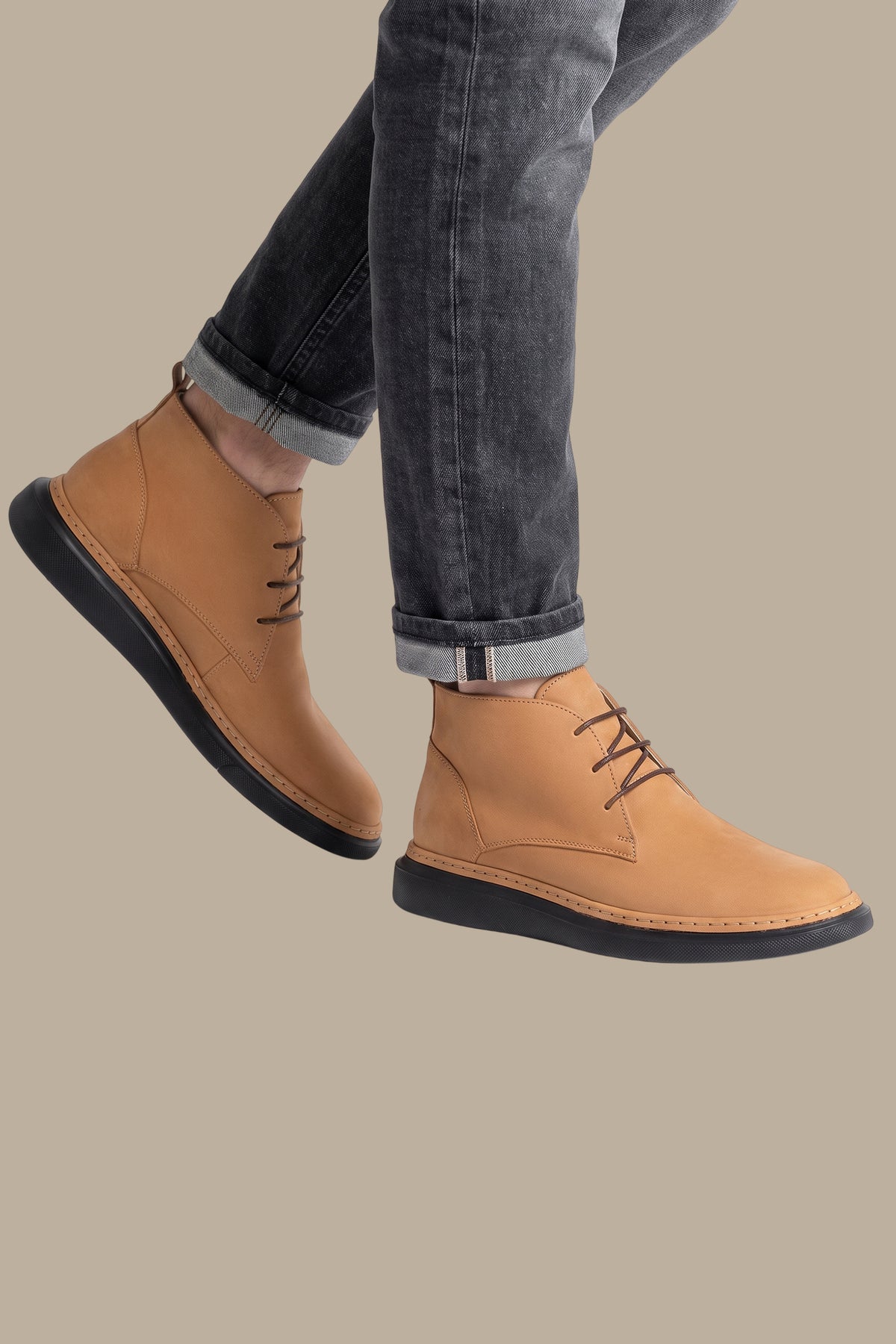 Shoes Half Boot Nubuck Plain