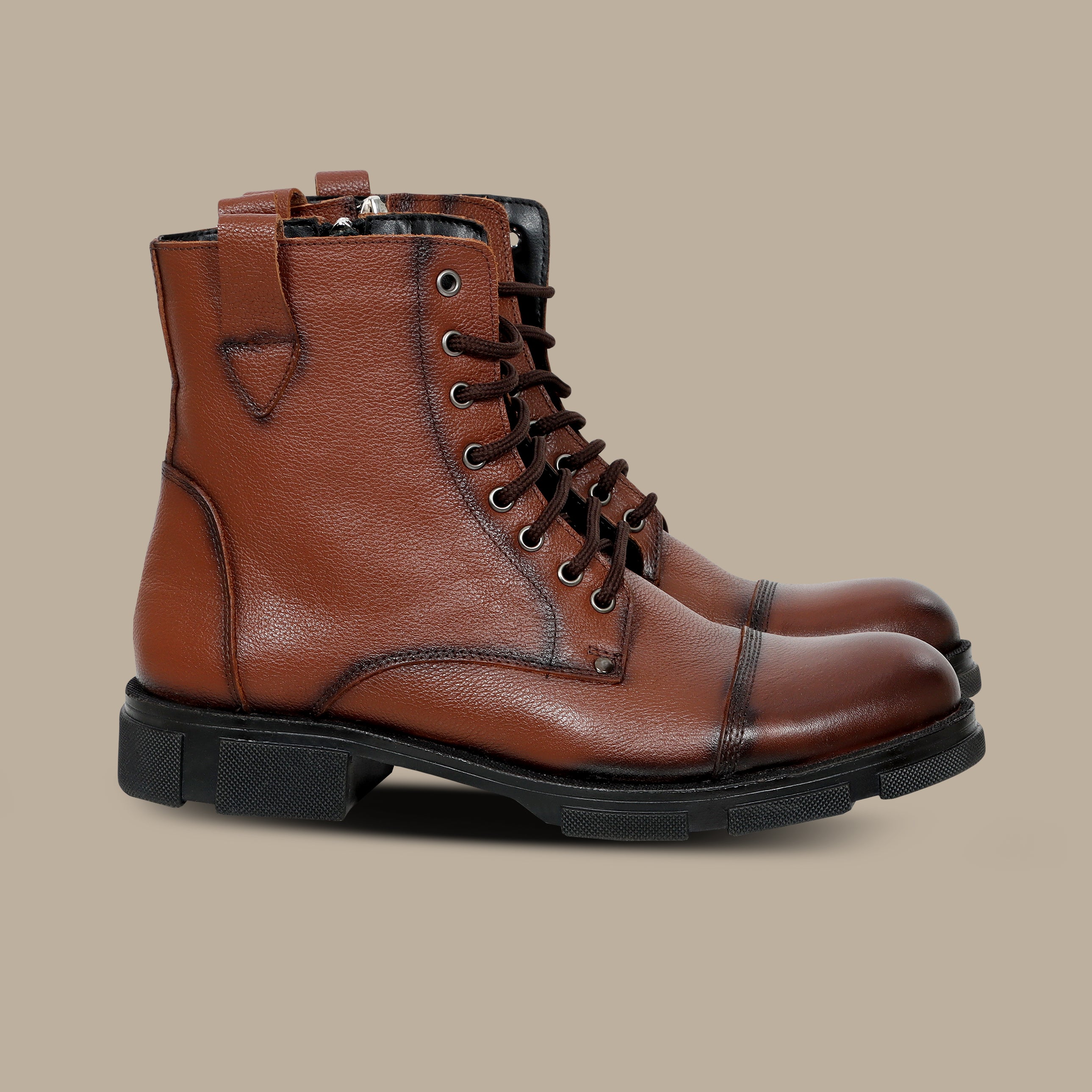 Basic Havane Lace-Up Boot