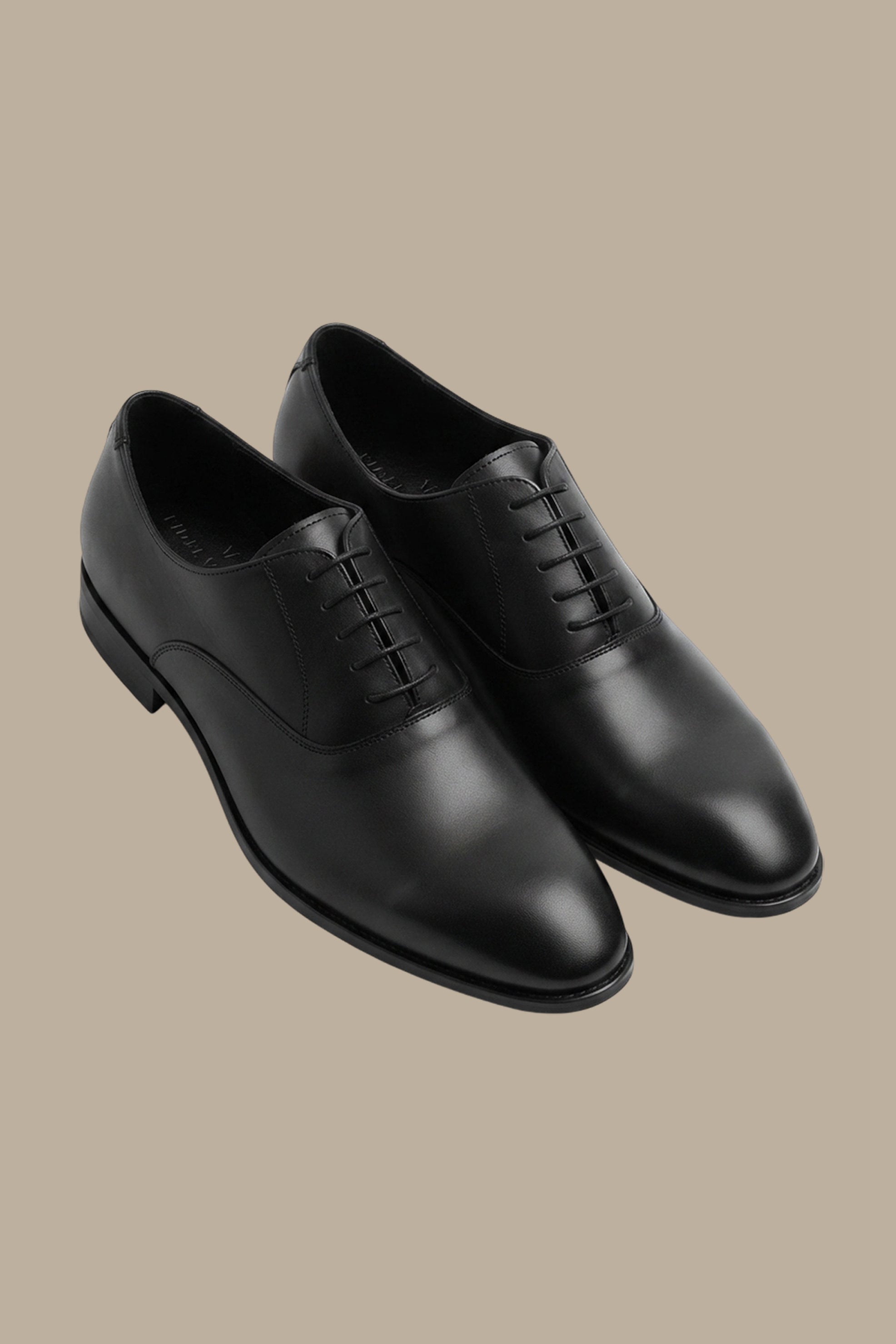 Classic Black Leather Dress Shoes