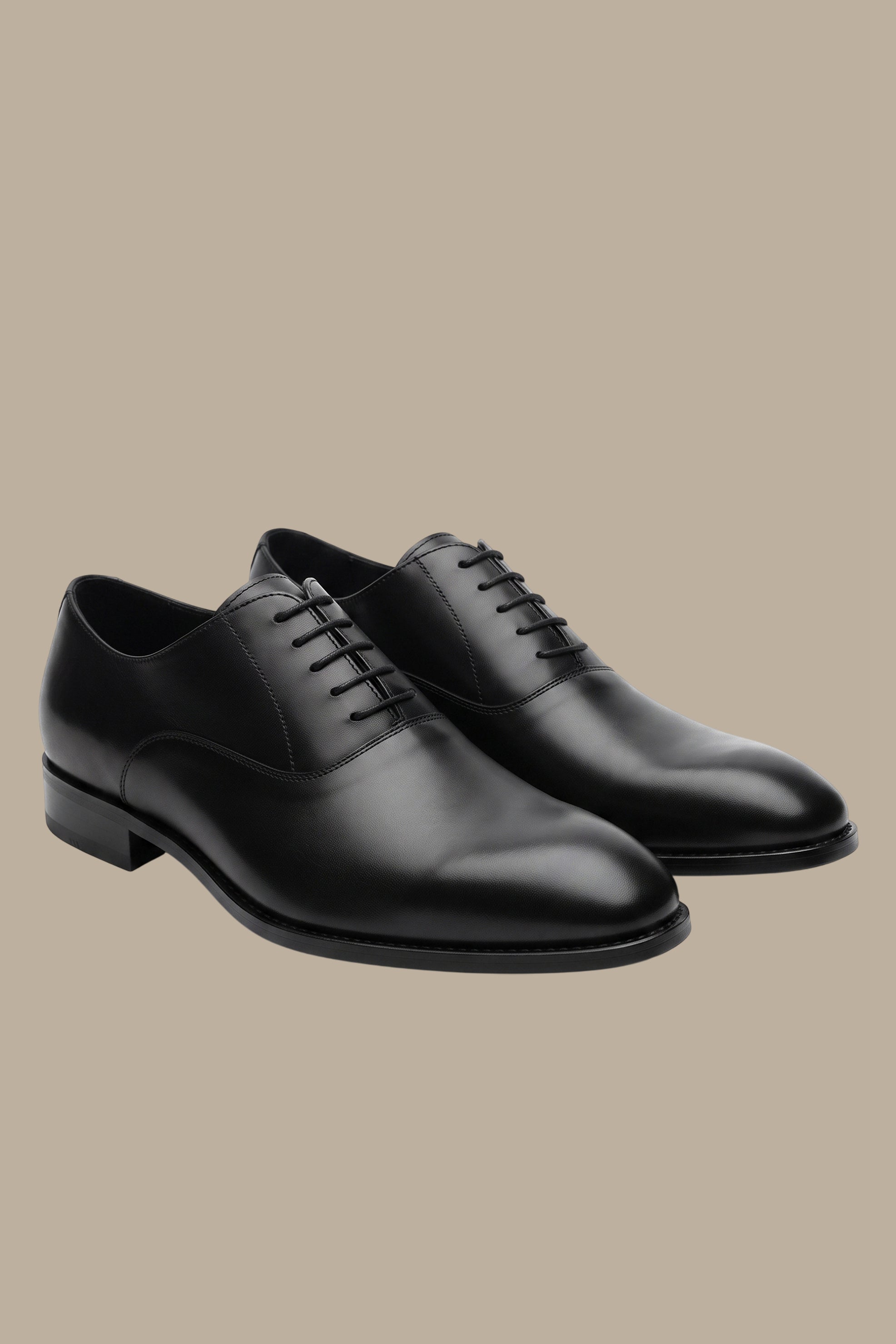 Classic Black Leather Dress Shoes