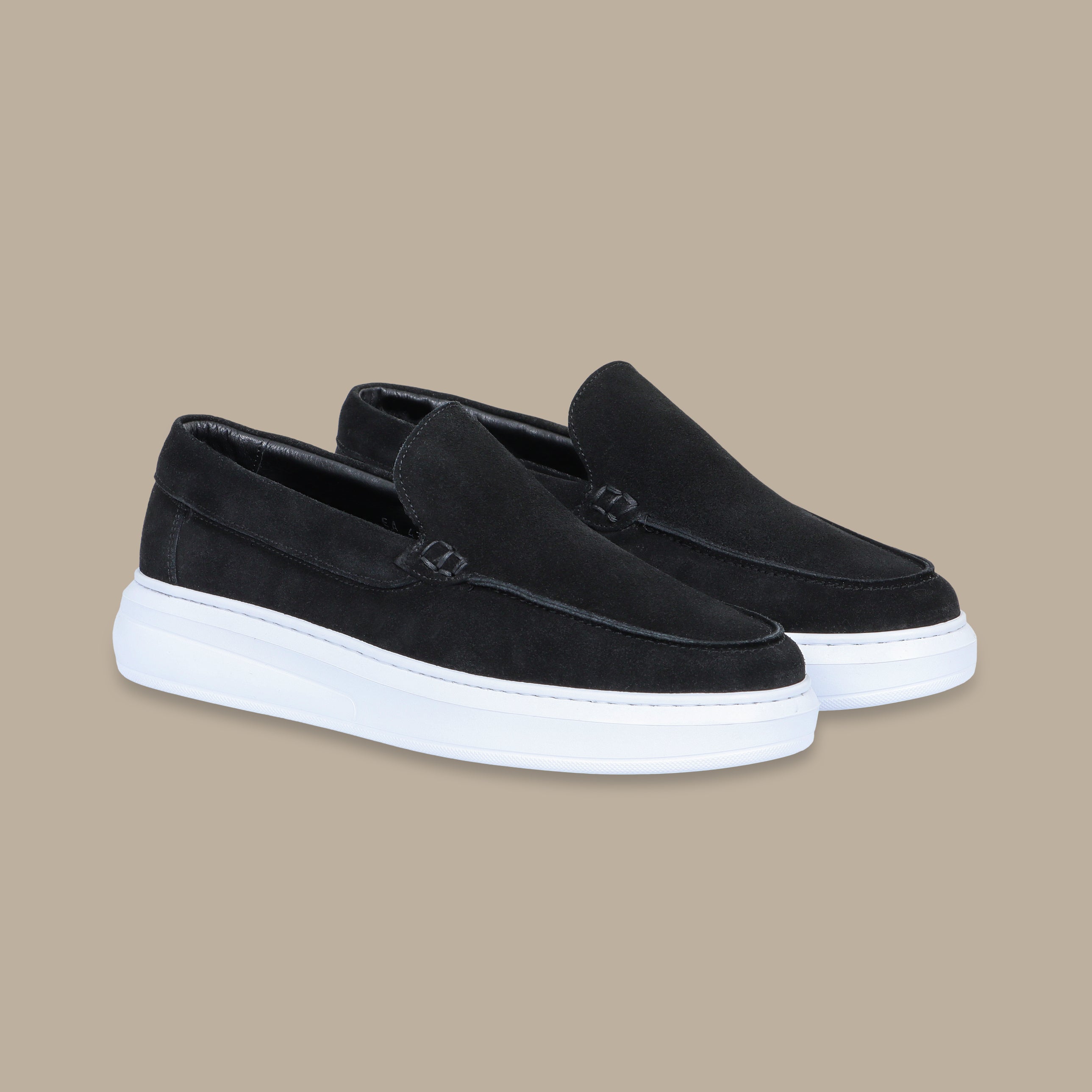 Black Suede Casual Loafers