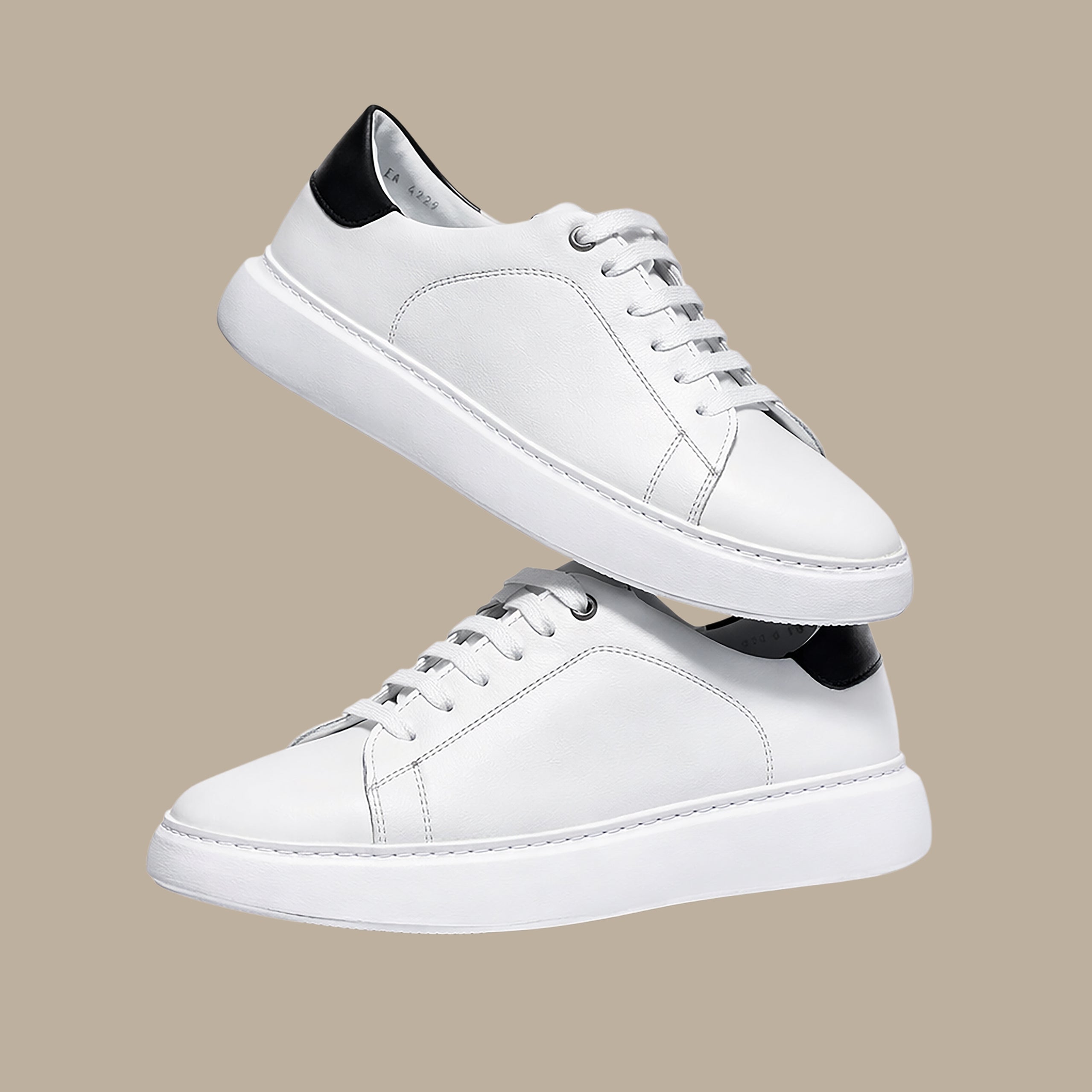 Alexander Basic Sneakers with Black Heel