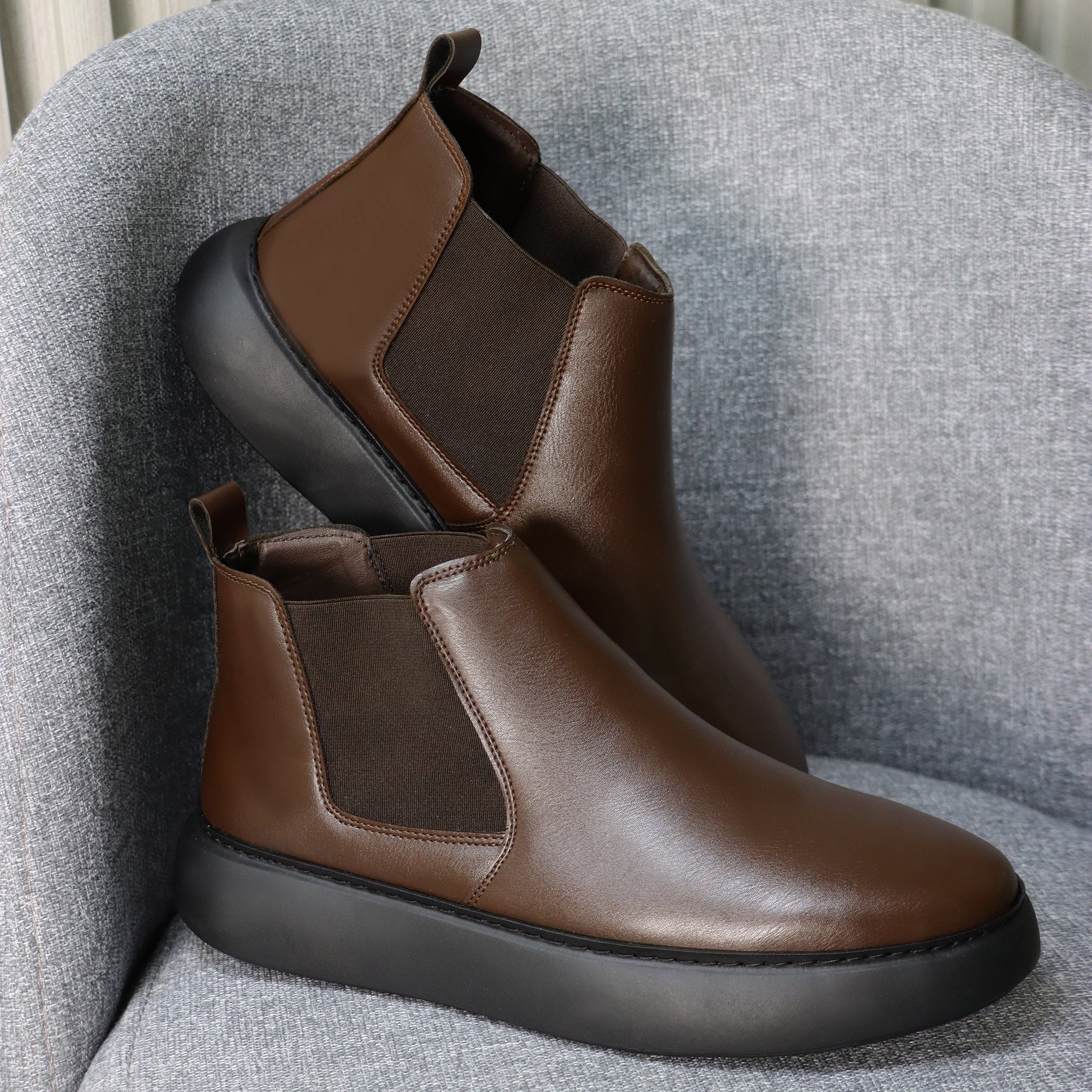 Casual Ankle Boots – Brown