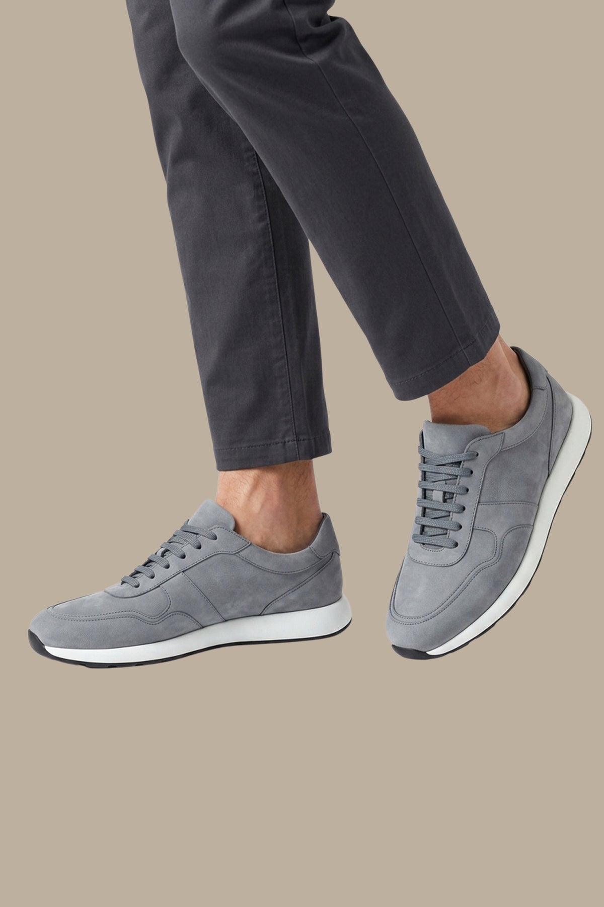 Low-Cut Nubuck Casual Trainer