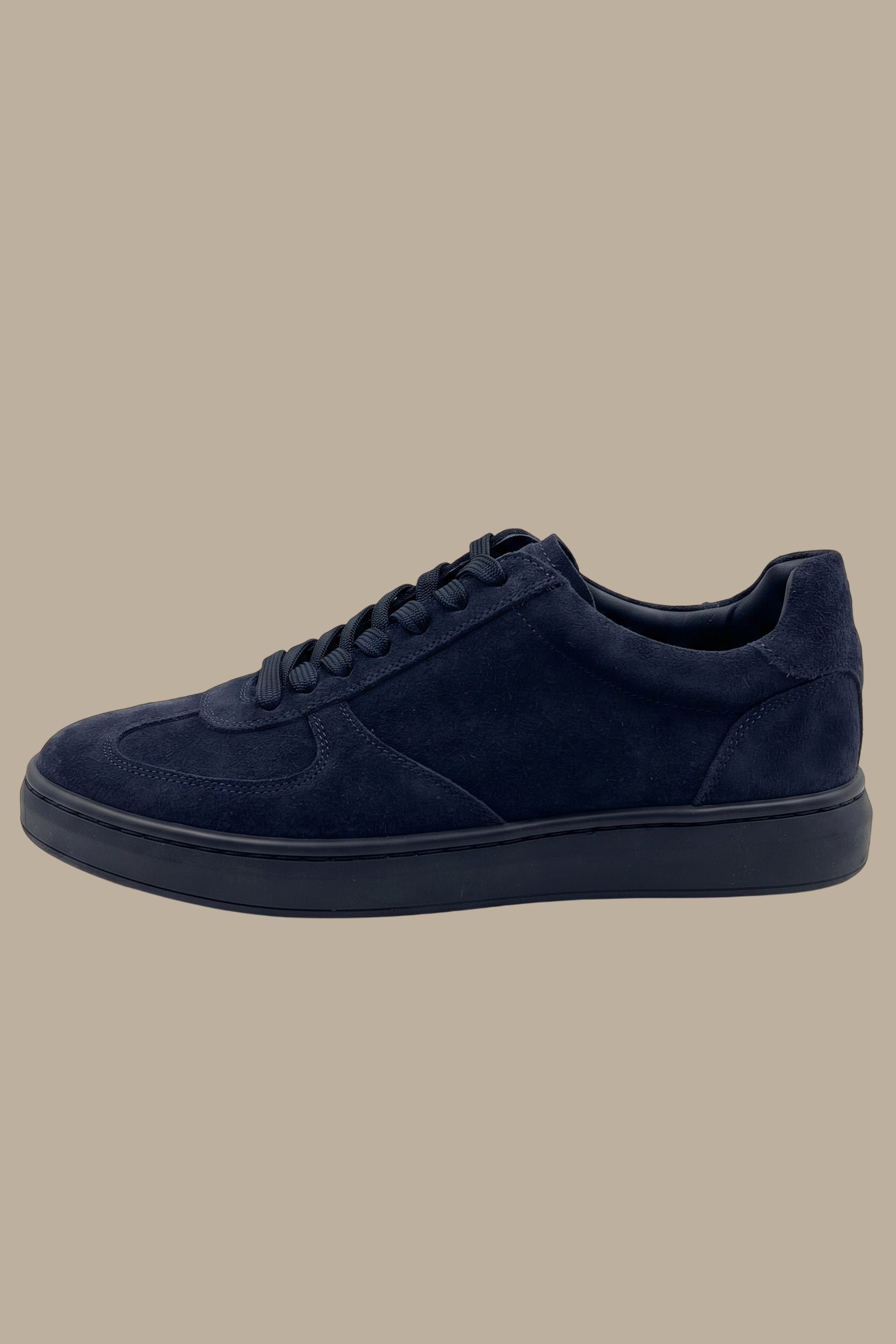 Navy Retro Suede Trainers