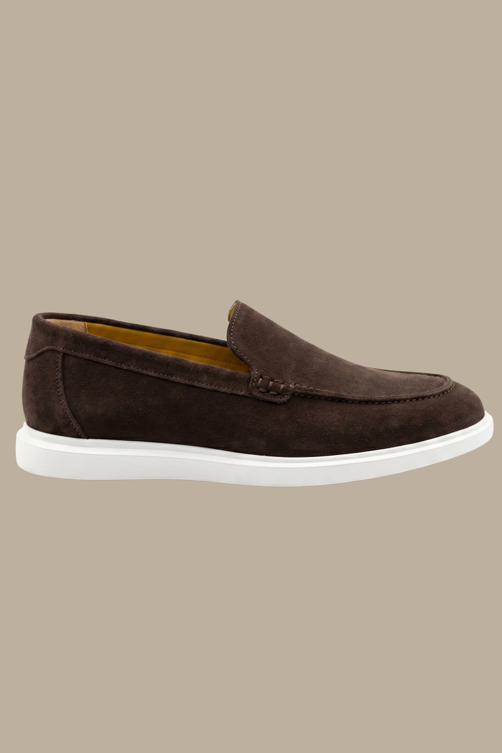 Brown Suede Loafer Shoes