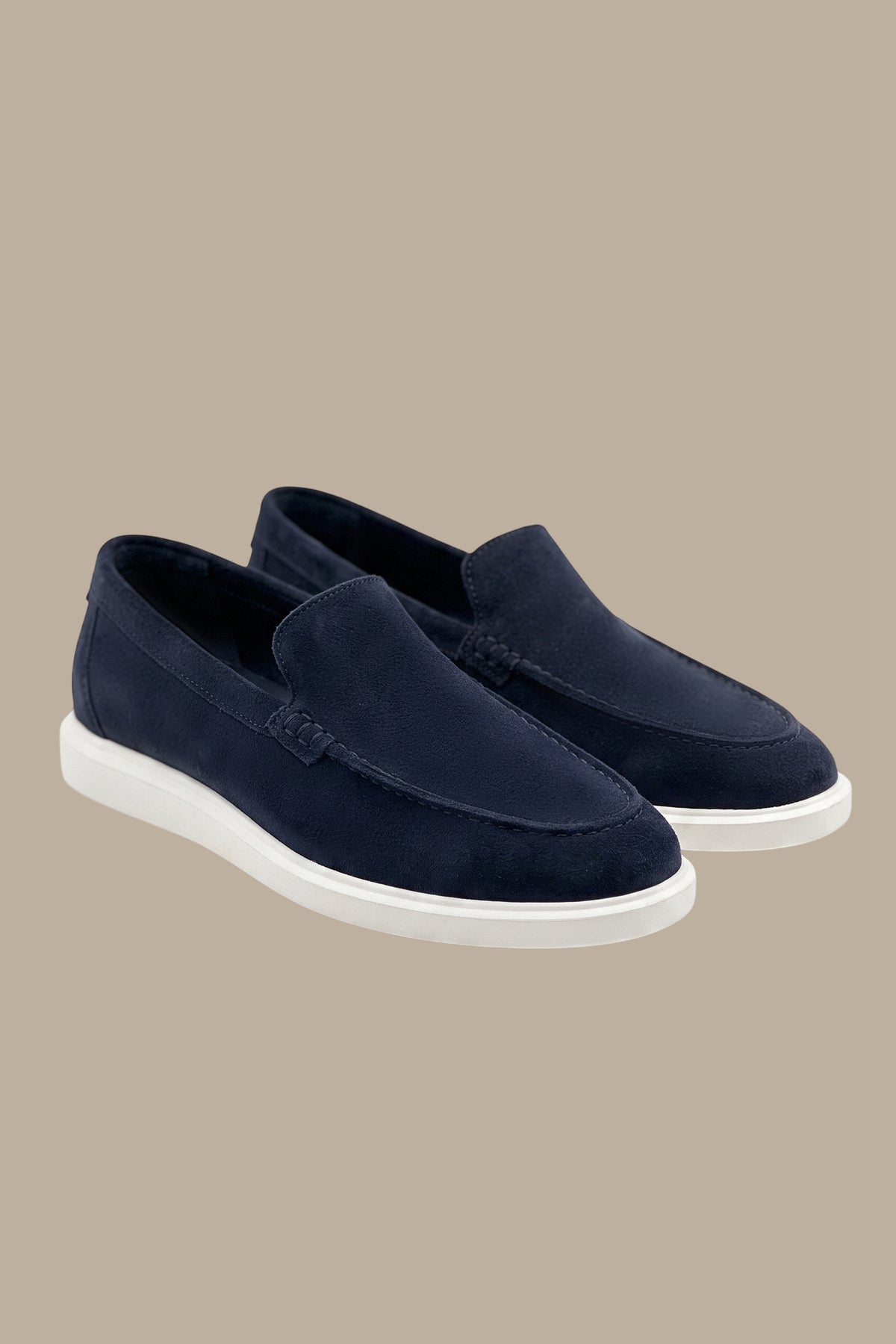 Suede Loafers – Navy